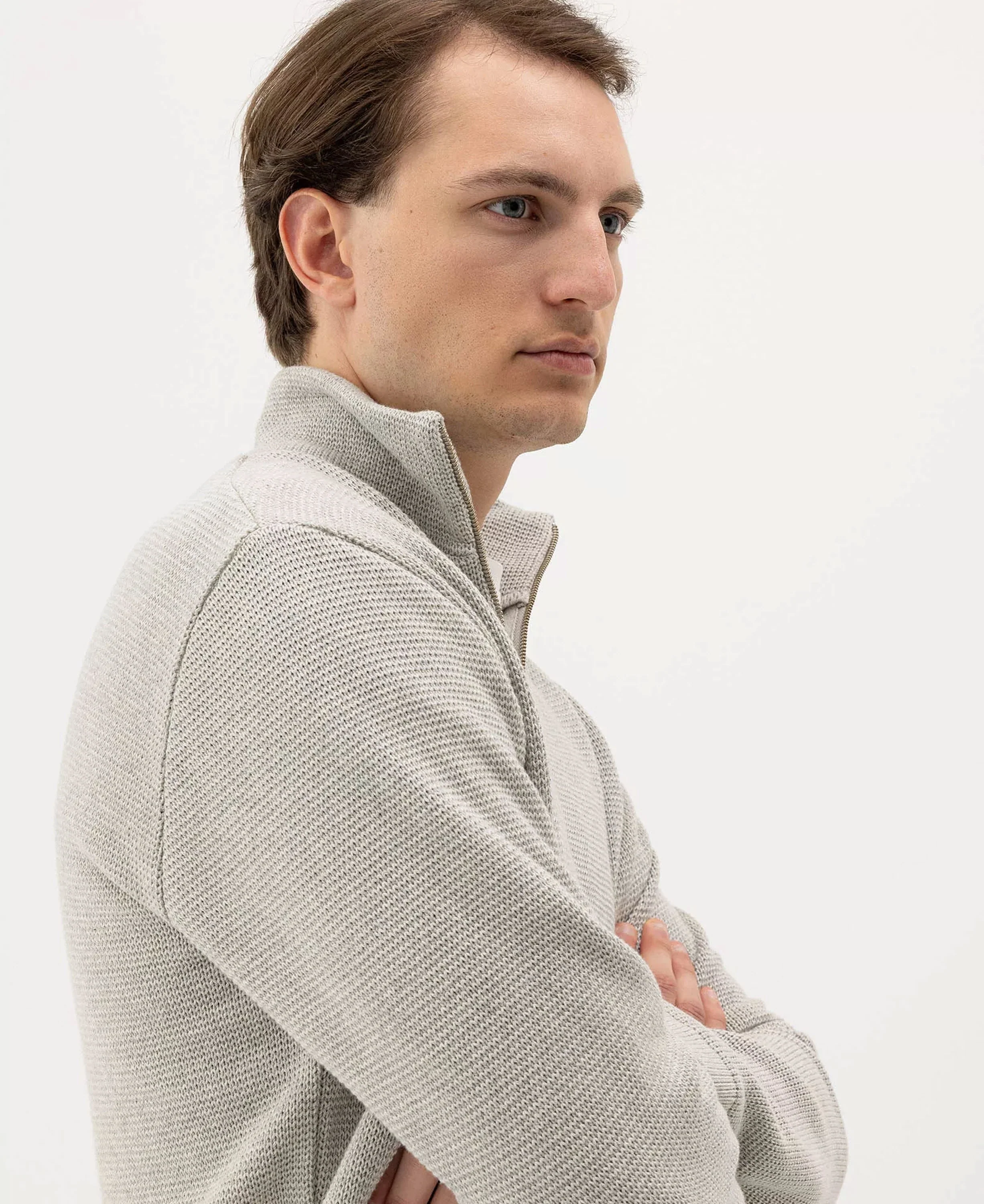 Albrekt Full zip Windproof - Light Grey Mel - Image 4
