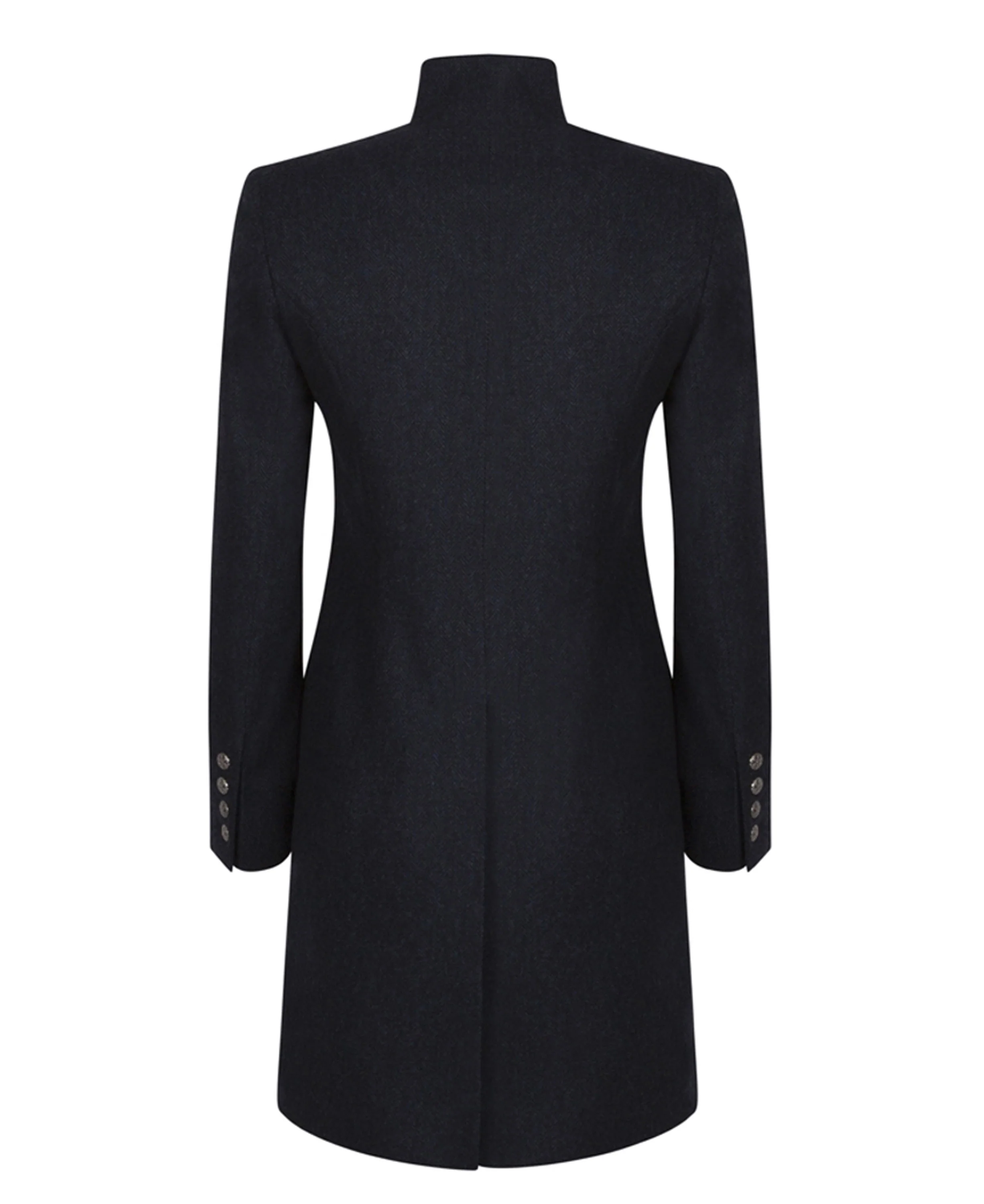 Alexandra Coat - Navy Herringbone - Image 4