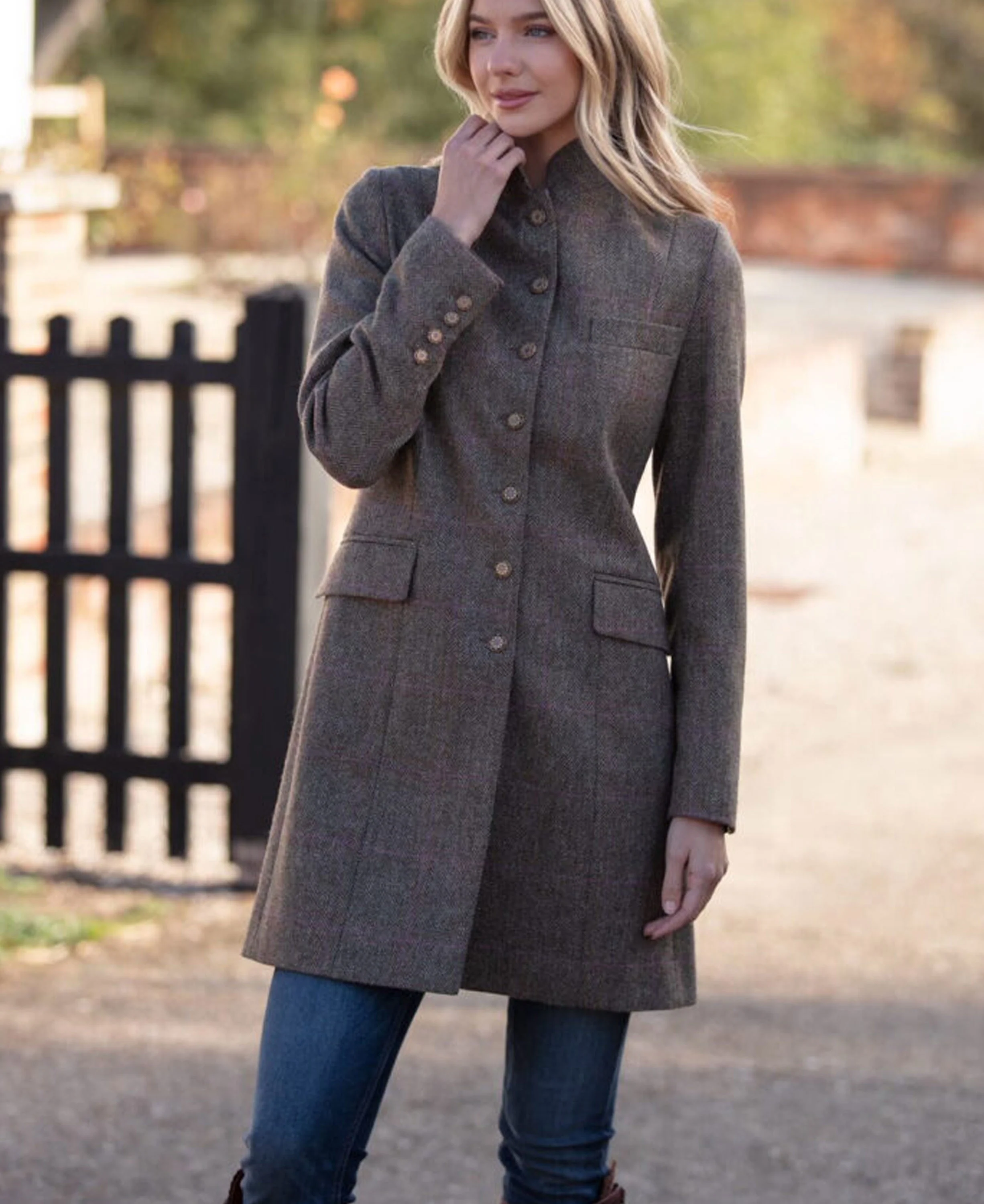 Alexandra Coat - Stone Fruit Check - Image 3