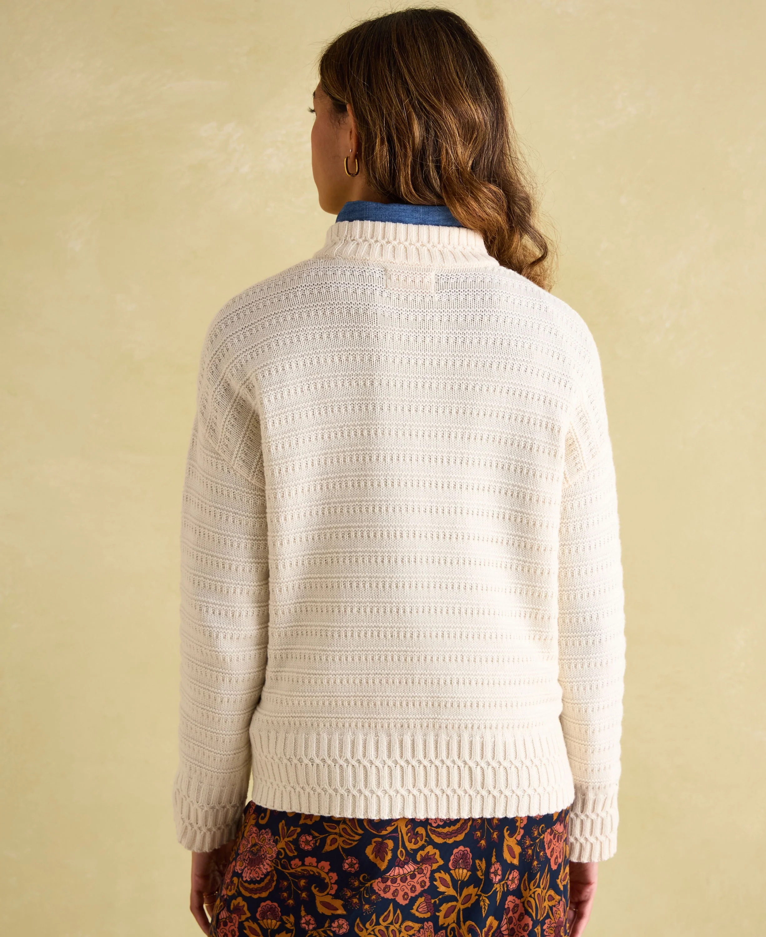 Bernie Knit Jumper - Cream - Image 3