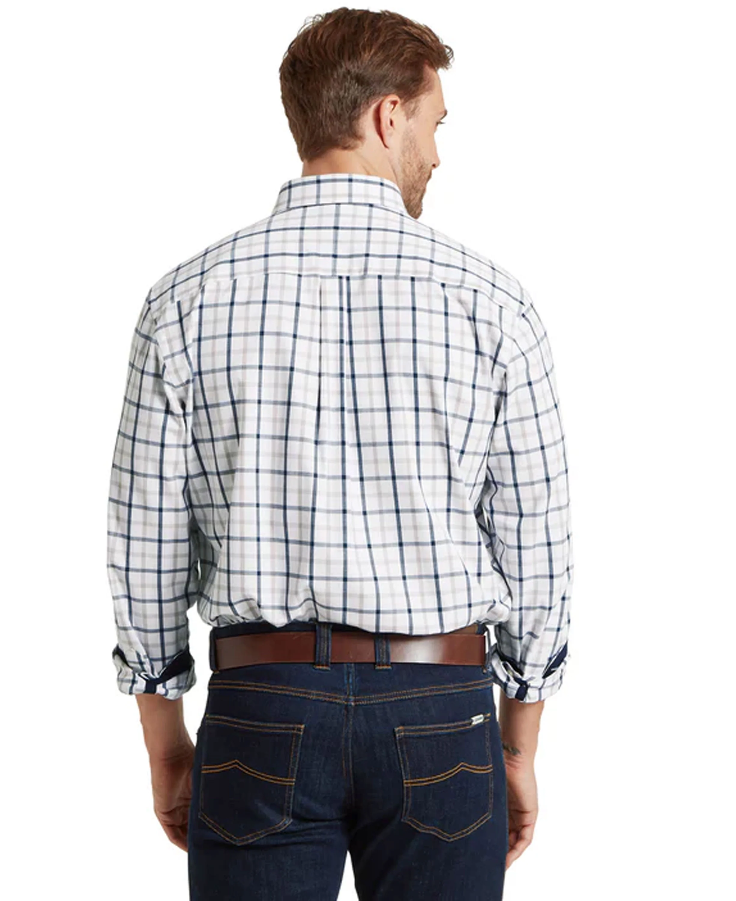 Brancaster Classic Shirt - Oxford Navy Check - Image 3