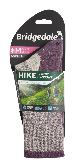 Hike Lightweight Coolmax Comfort Socks - Plum - Image 4