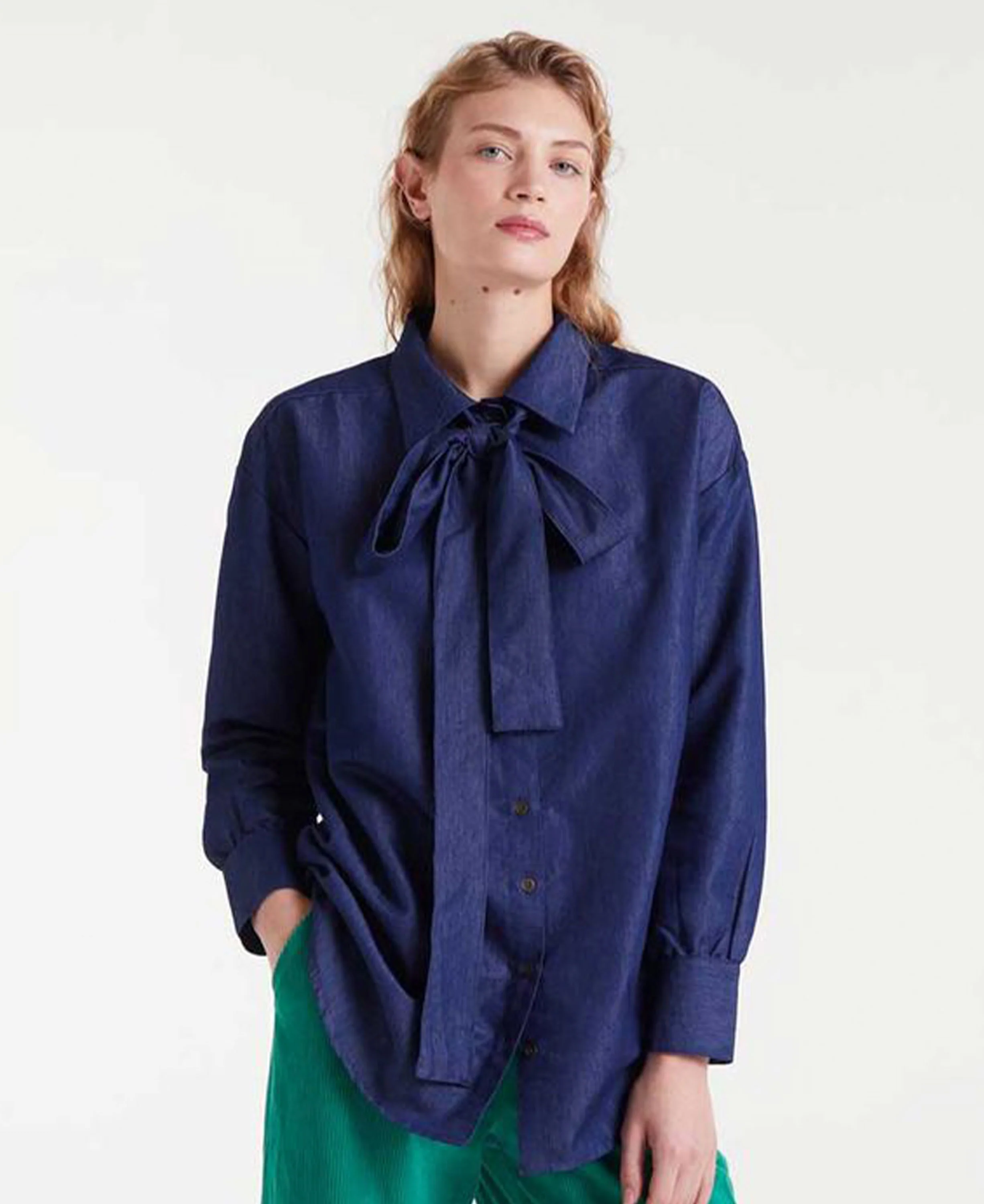 Chambray Shirt - Blue - Image 2