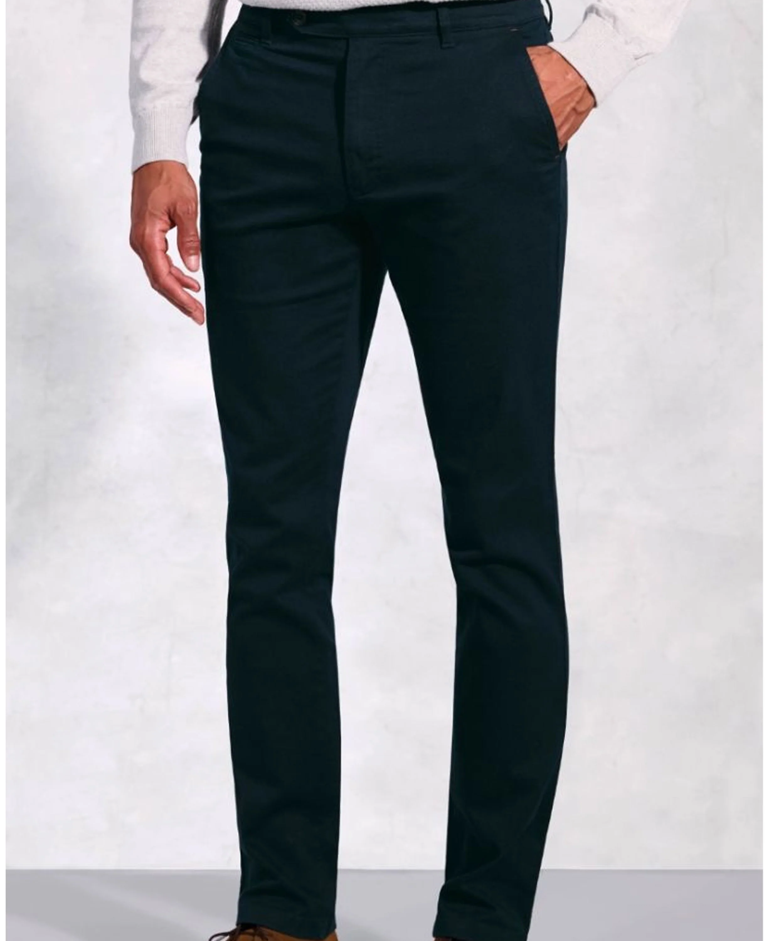 Christie Cavalry Twill Trousers - Navy