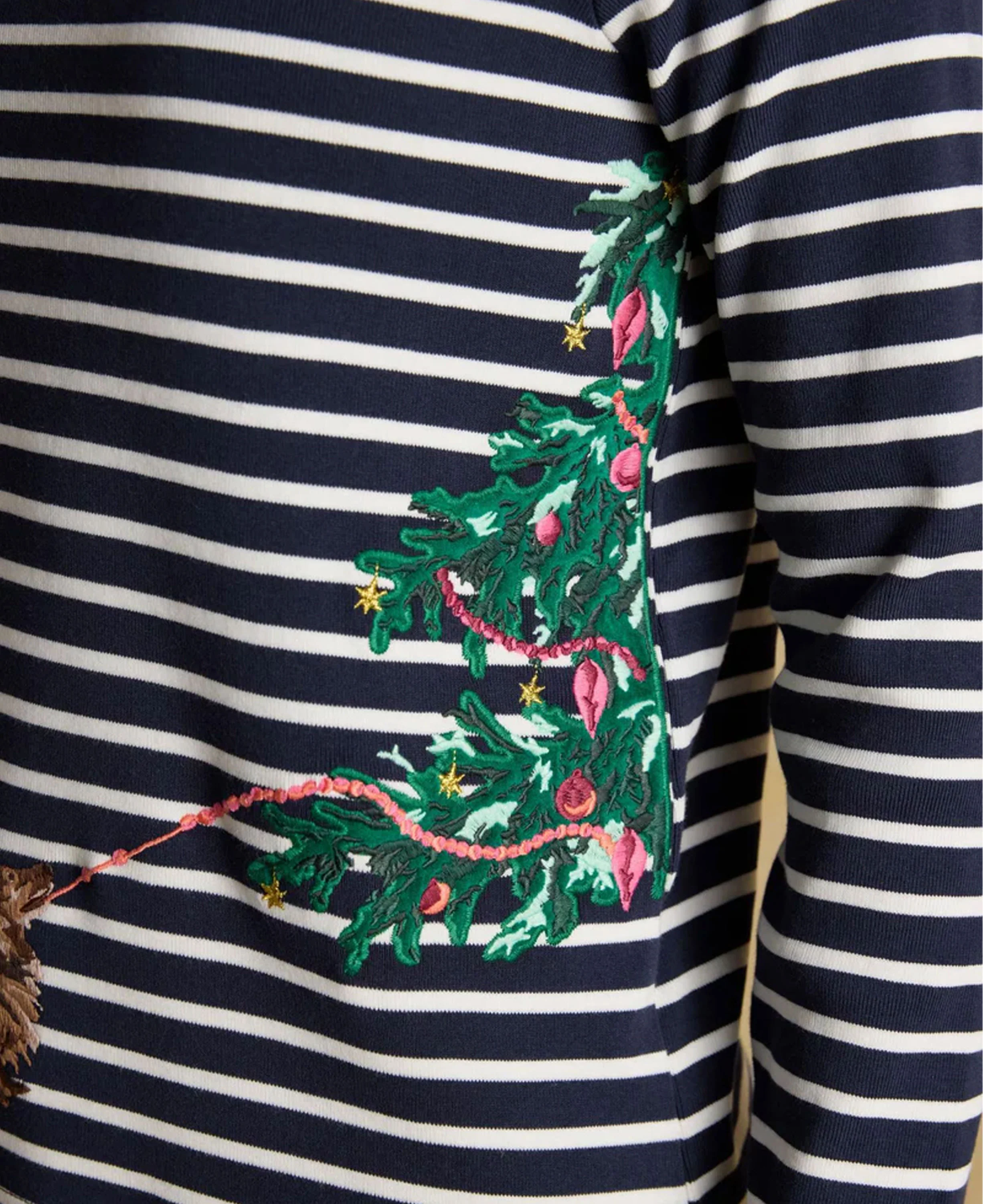 Festive Harbour Top - Navy/White Dog - Image 6