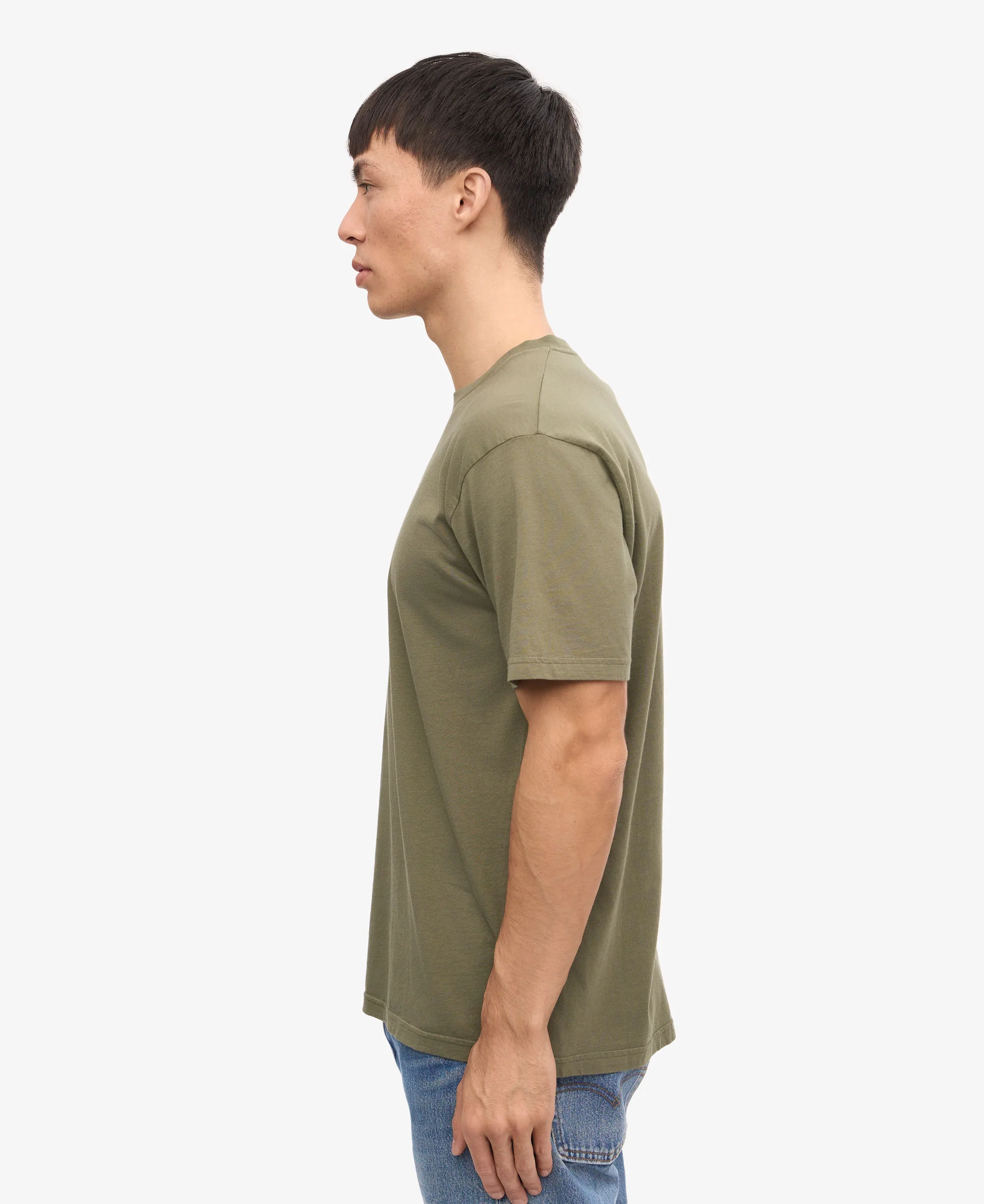 Classic Organic Tee - Dusty Olive - Image 3