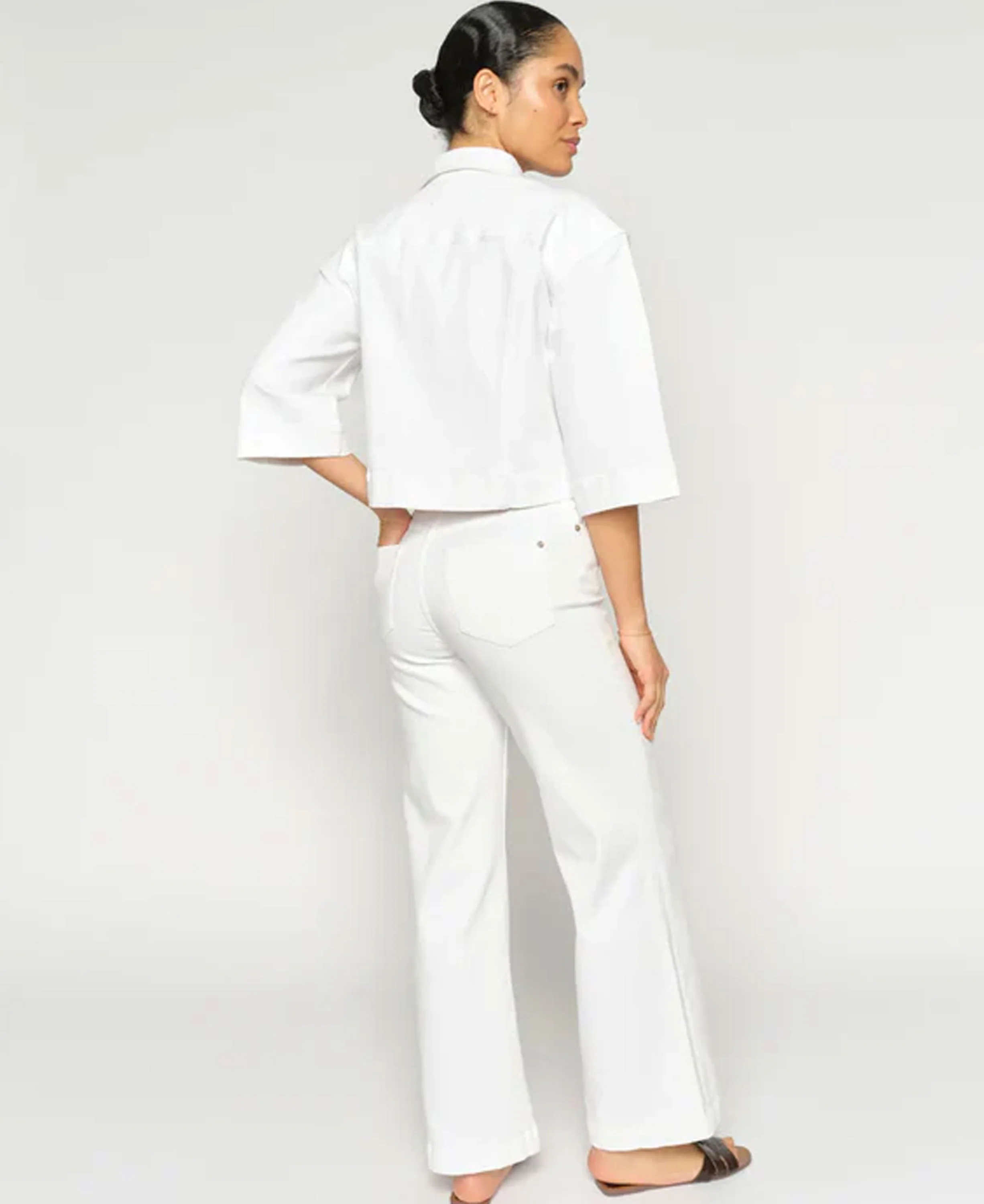 Dara Deluxe Jeans - Bright White - Image 3