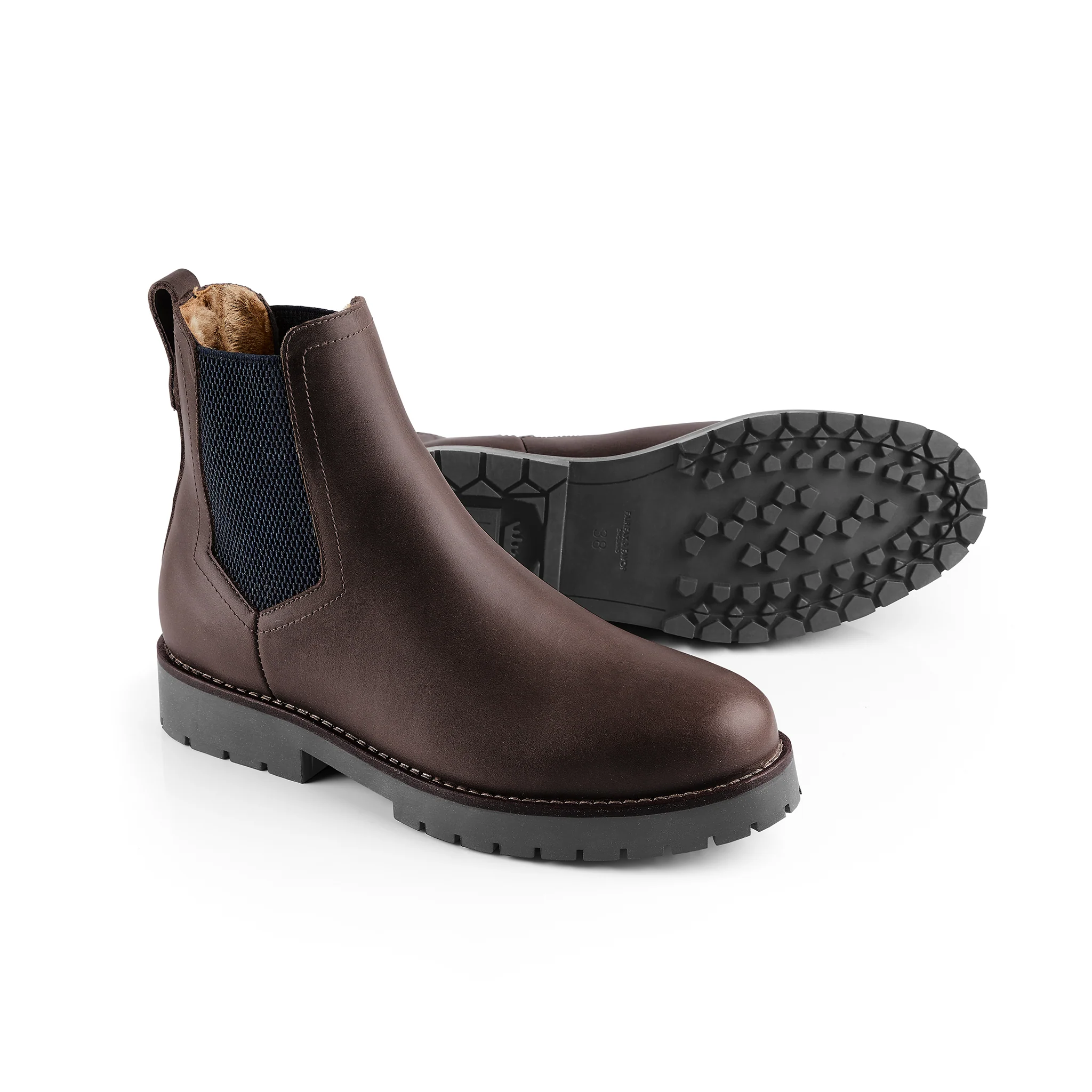 Sheepskin Boudica Boot - Mahogany Leather - Image 3
