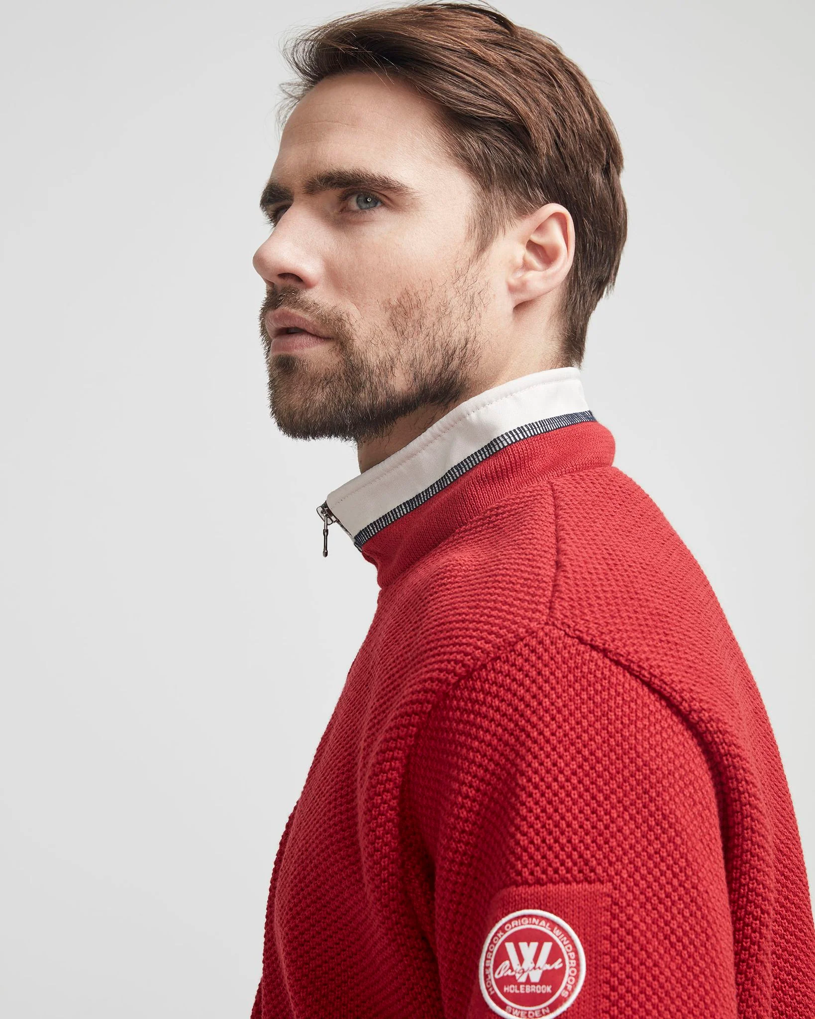 Classic Windproof Sweater - Red - Image 4