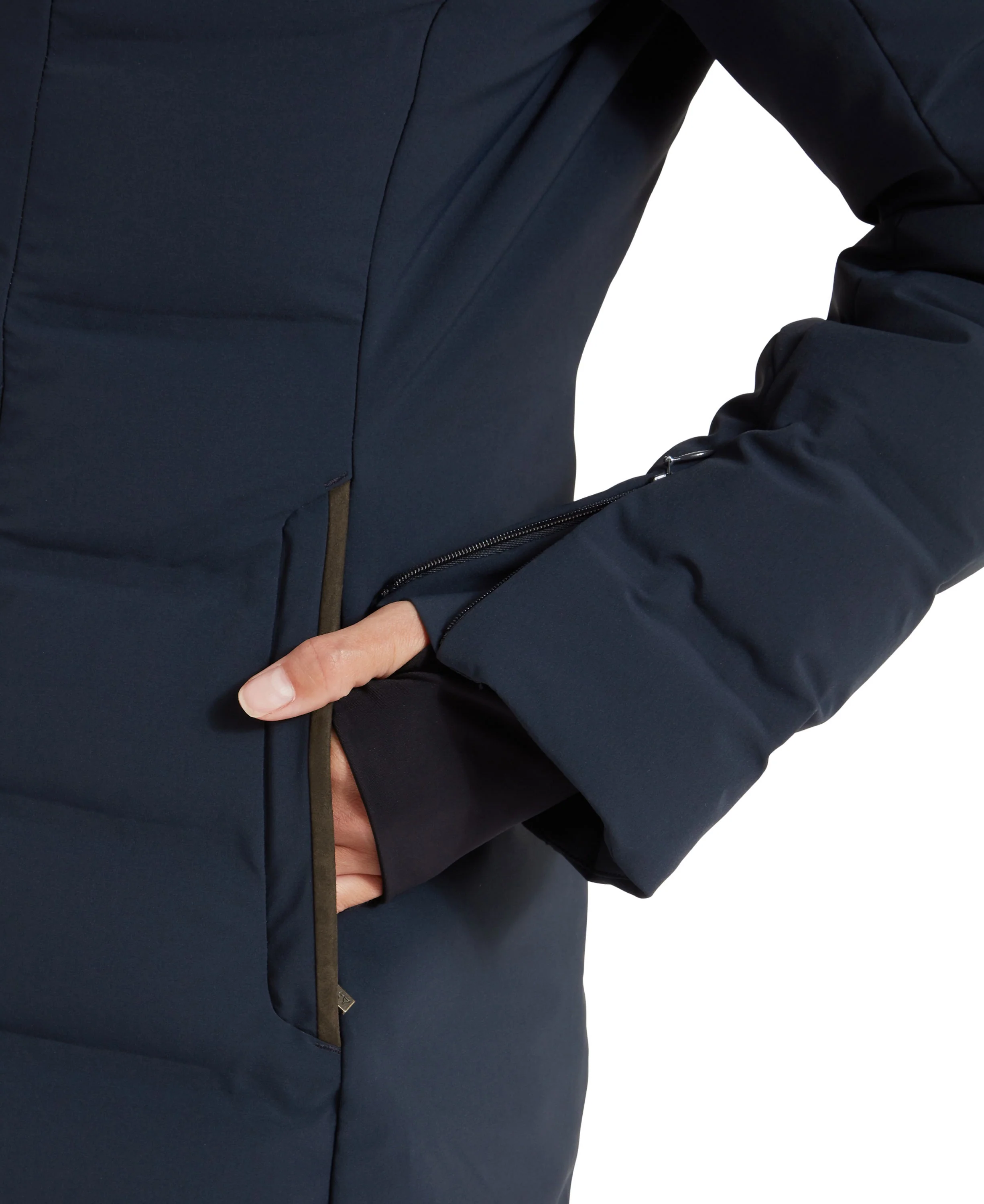 Hurlingham Waterproof Down Coat - Carbon Navy - Image 8