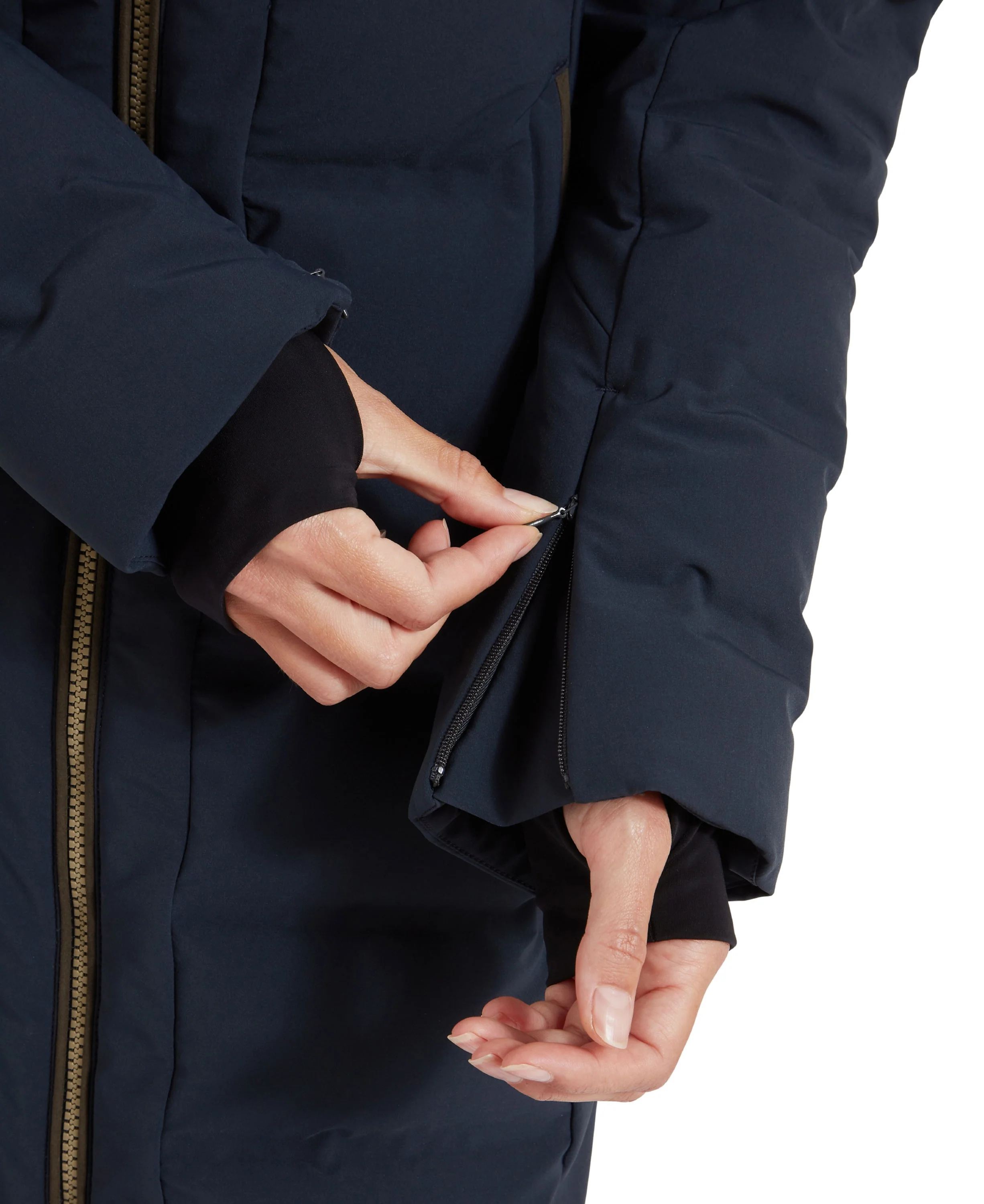Hurlingham Waterproof Down Coat - Carbon Navy - Image 9
