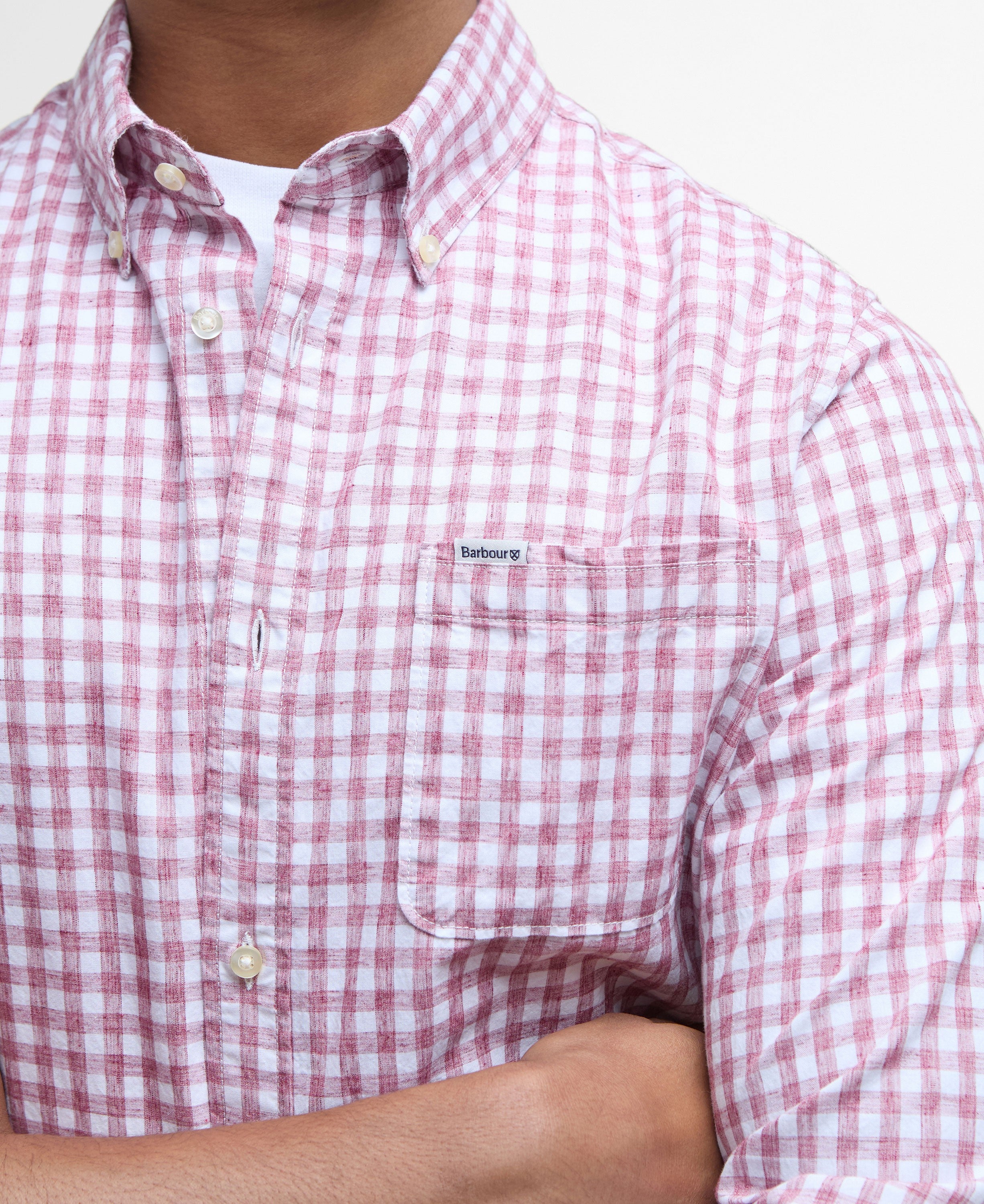 Kanehill Tailored Fit Shirt - Washed Raspberry - Image 6