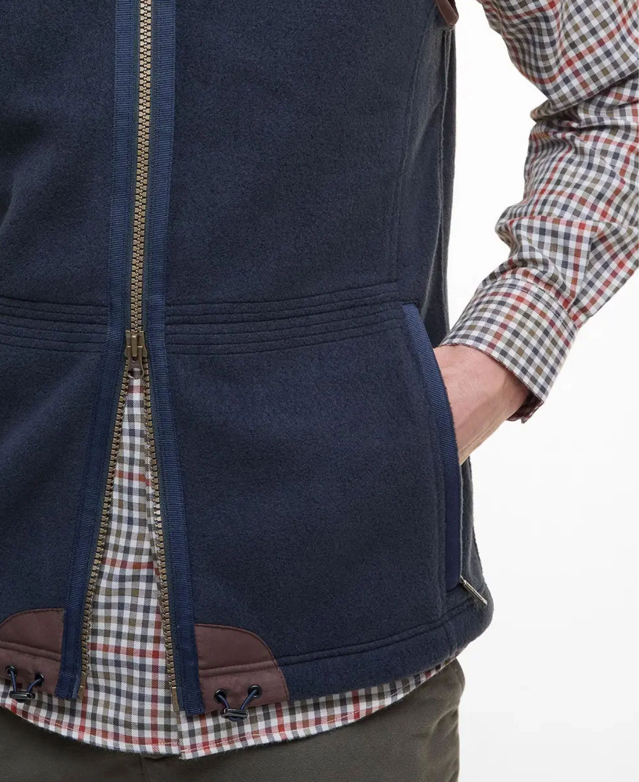 Langdale Fleece Gilet - Navy - Image 7