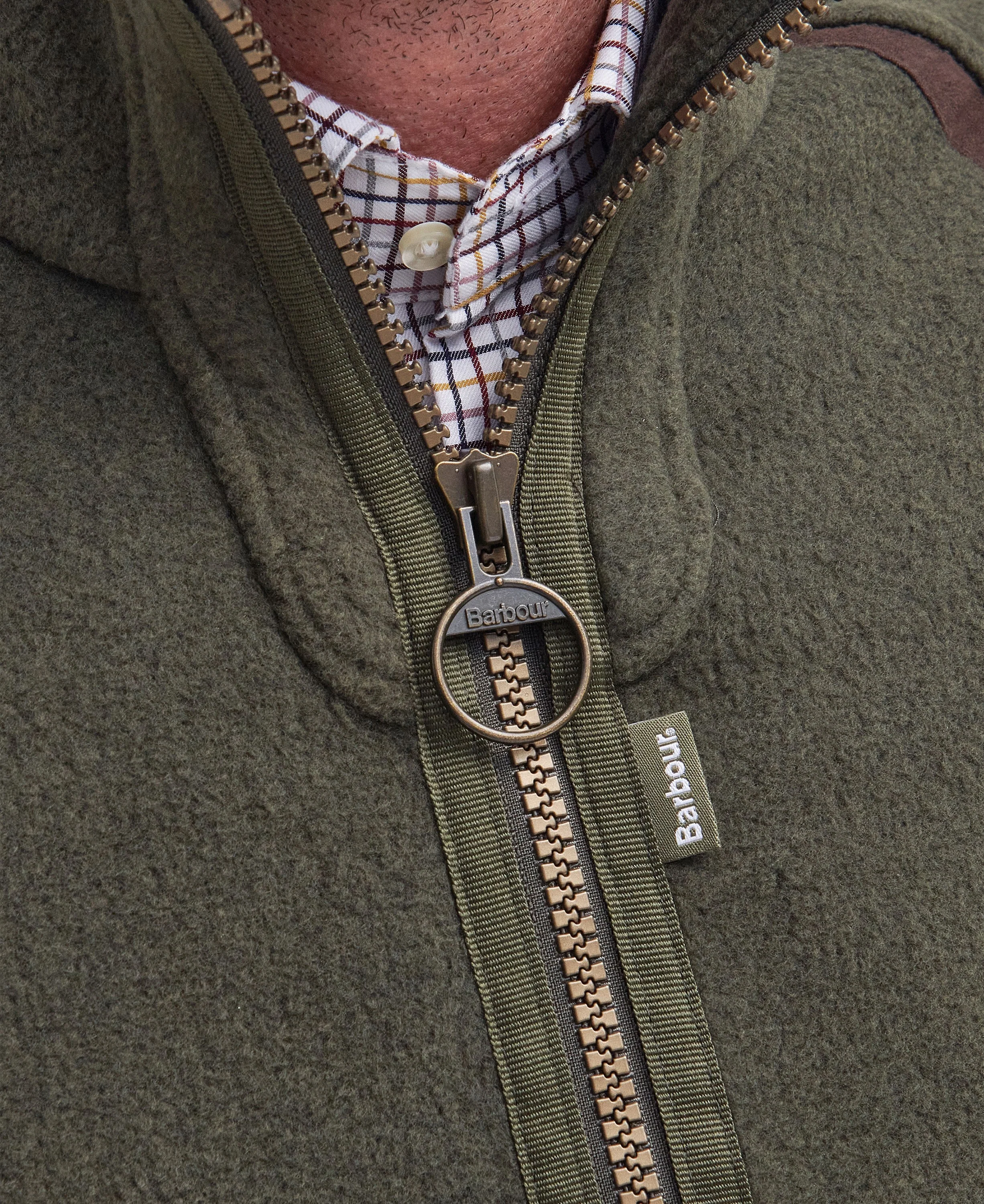 Langdale Fleece Gilet - Olive - Image 6