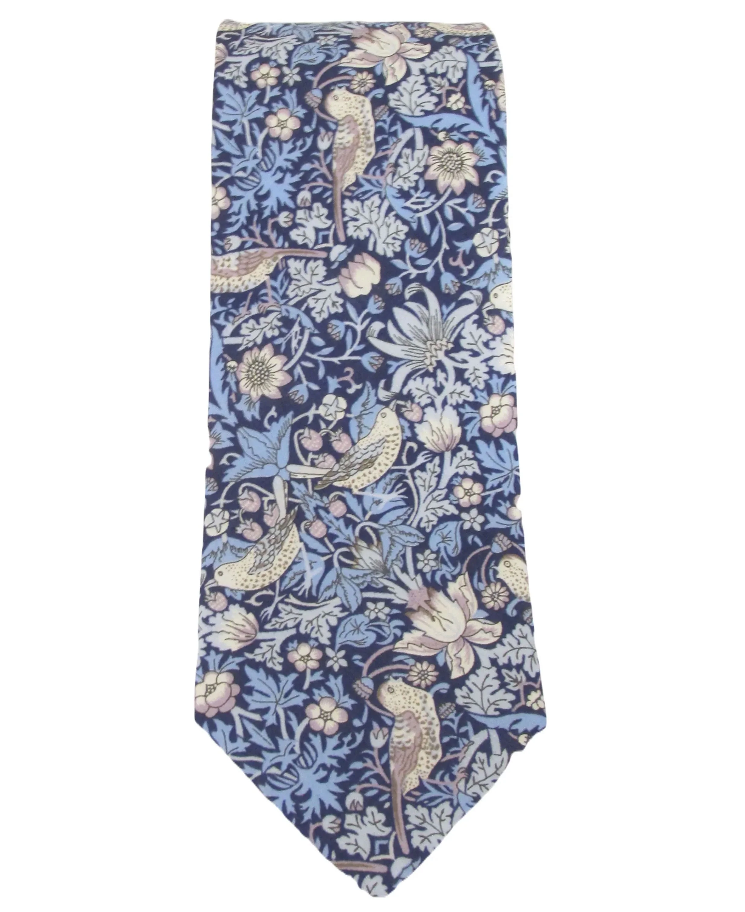 Liberty Cotton Tie - Strawberry Thief Blue - Image 2