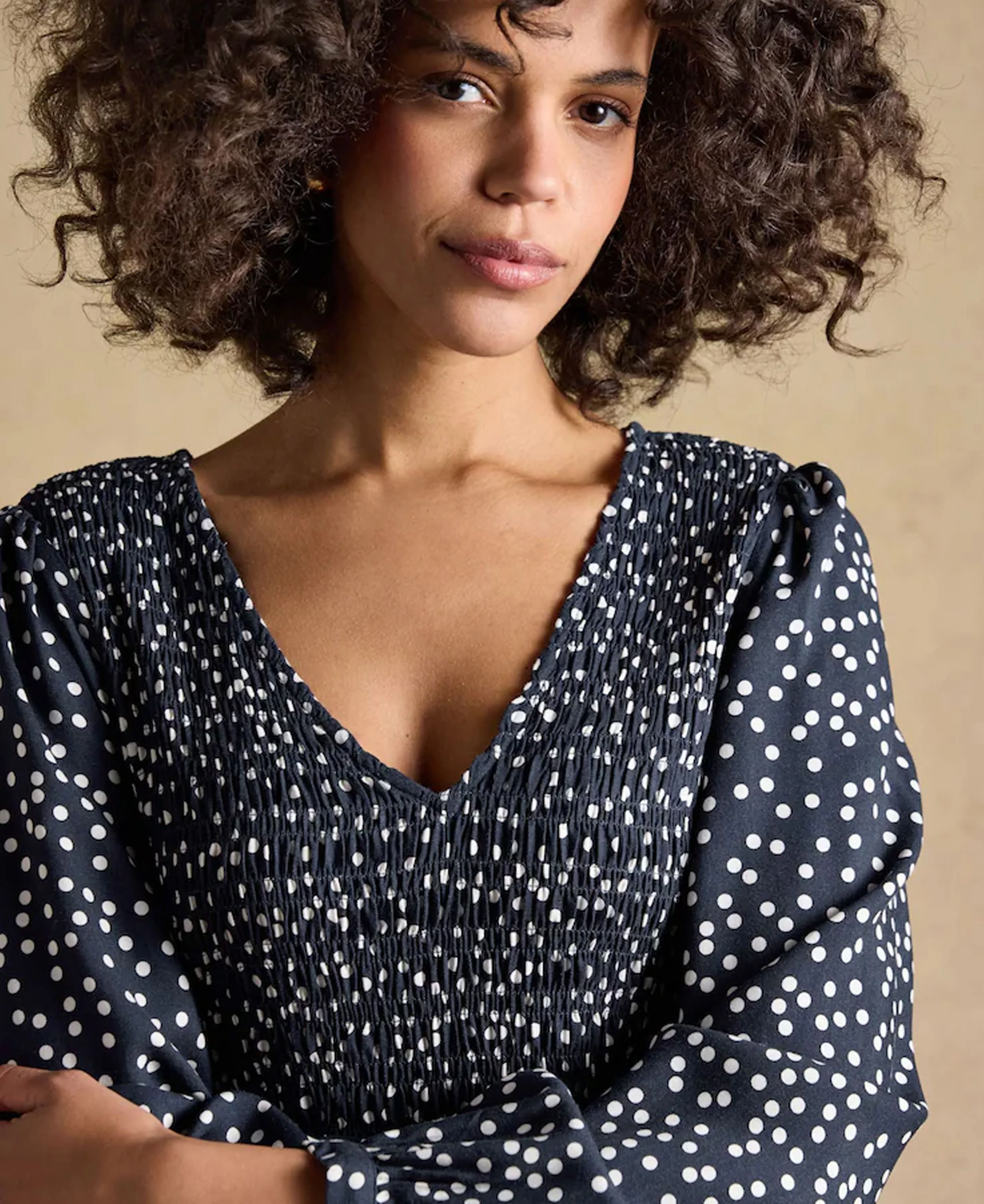 Lilliana Dress - Navy Spots - Image 4