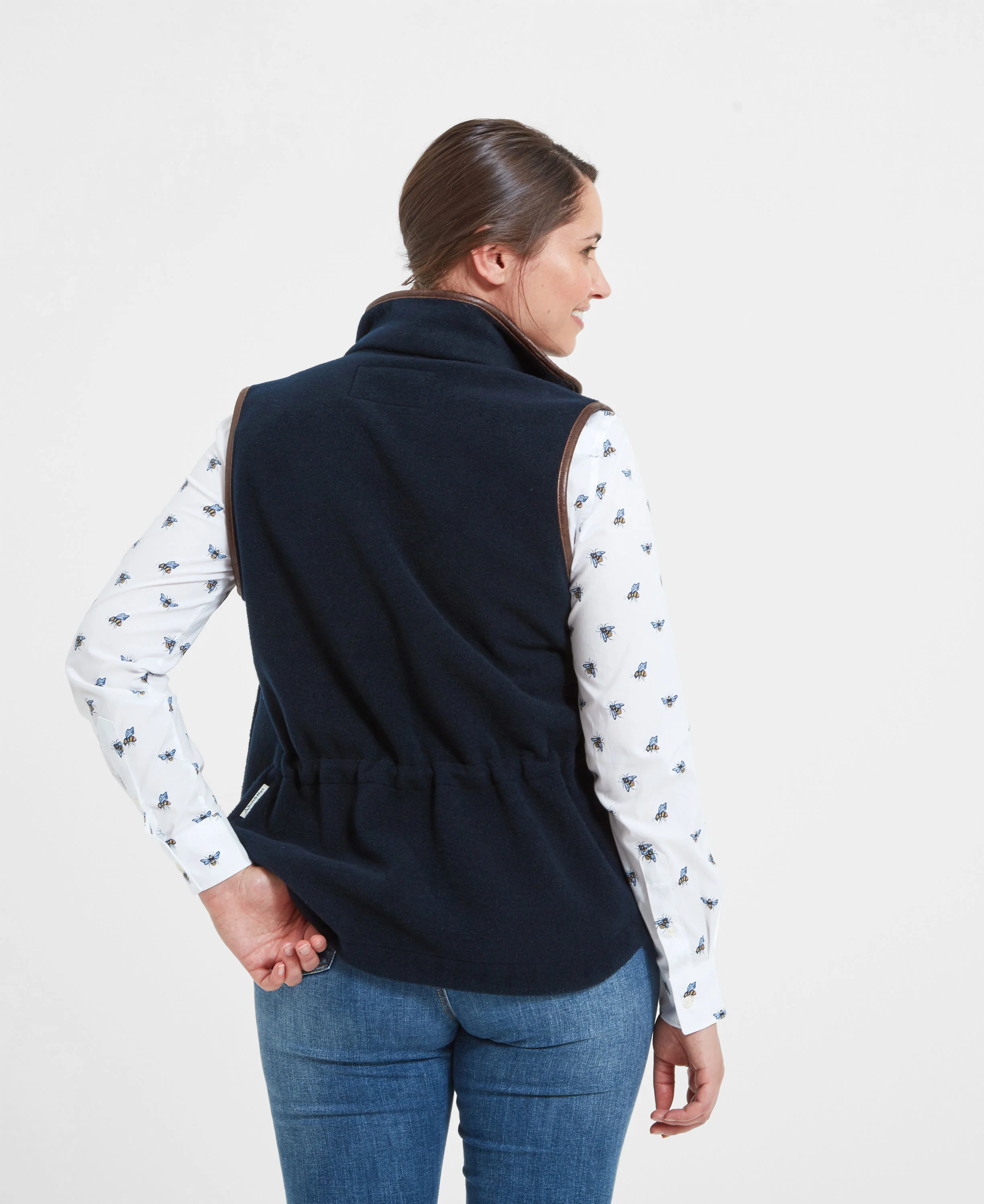 Lyndon II Fleece Gilet - Navy - Image 3