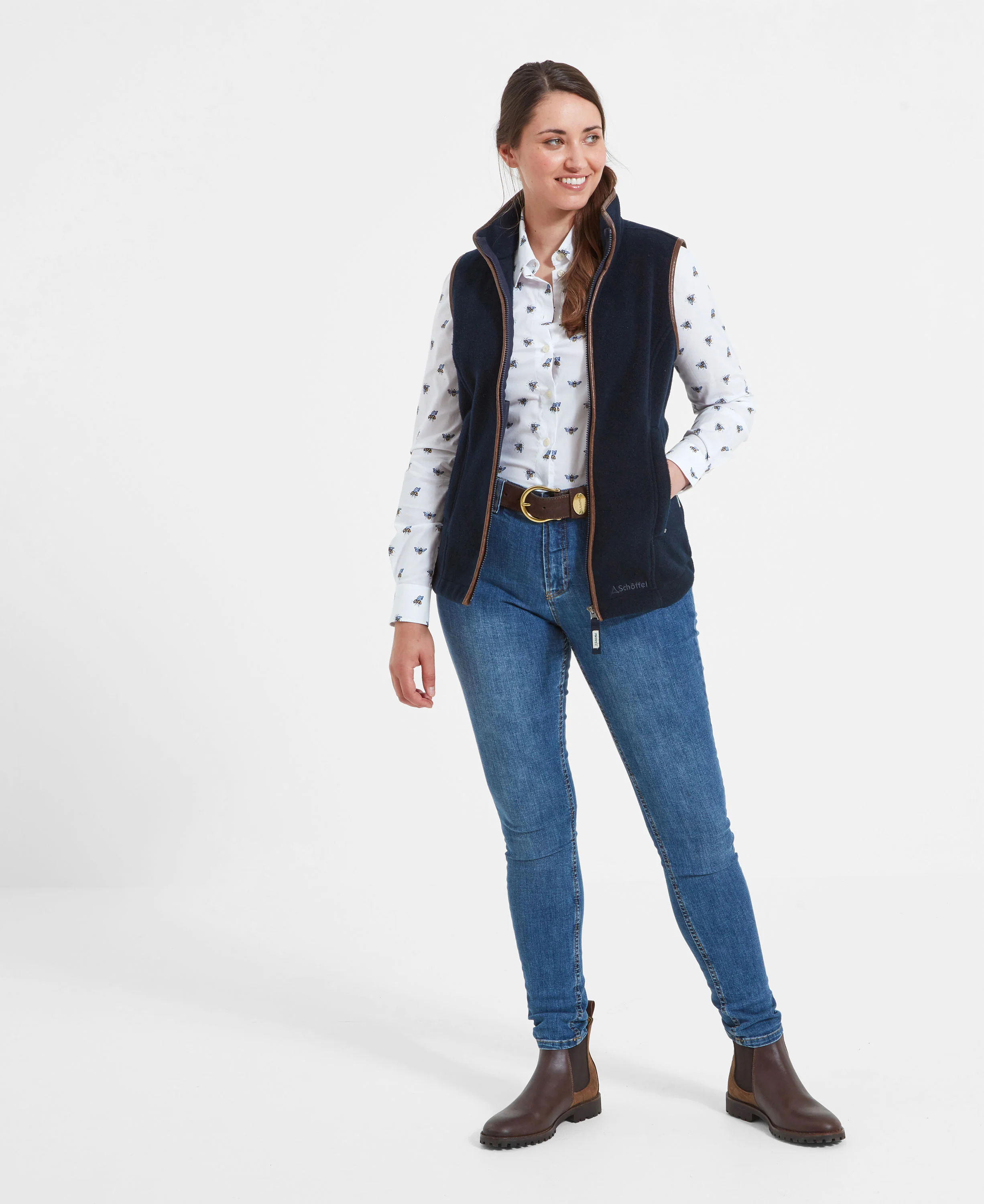 Lyndon II Fleece Gilet - Navy - Image 4