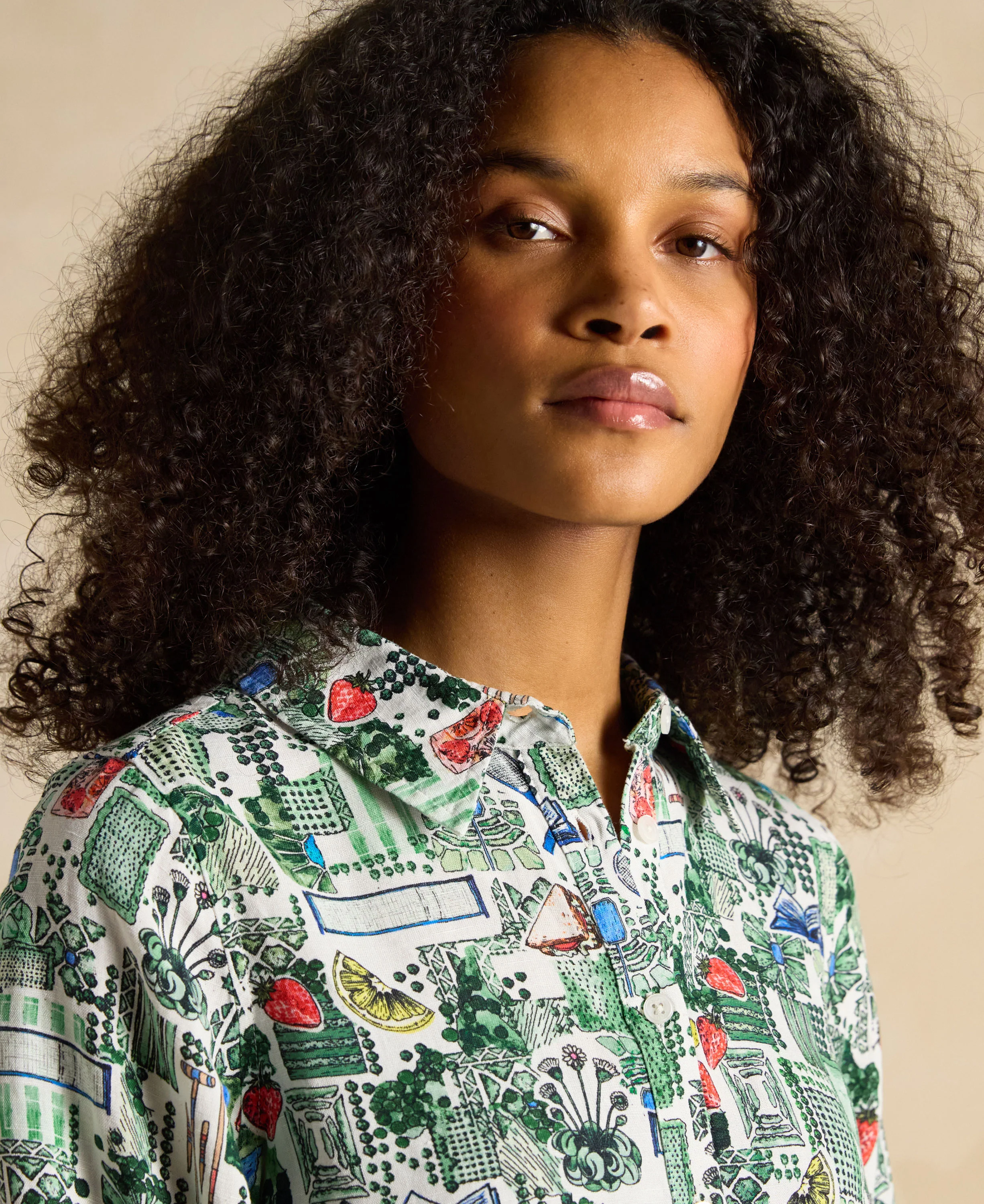 Maeva Linen Shirt - Green - Image 7