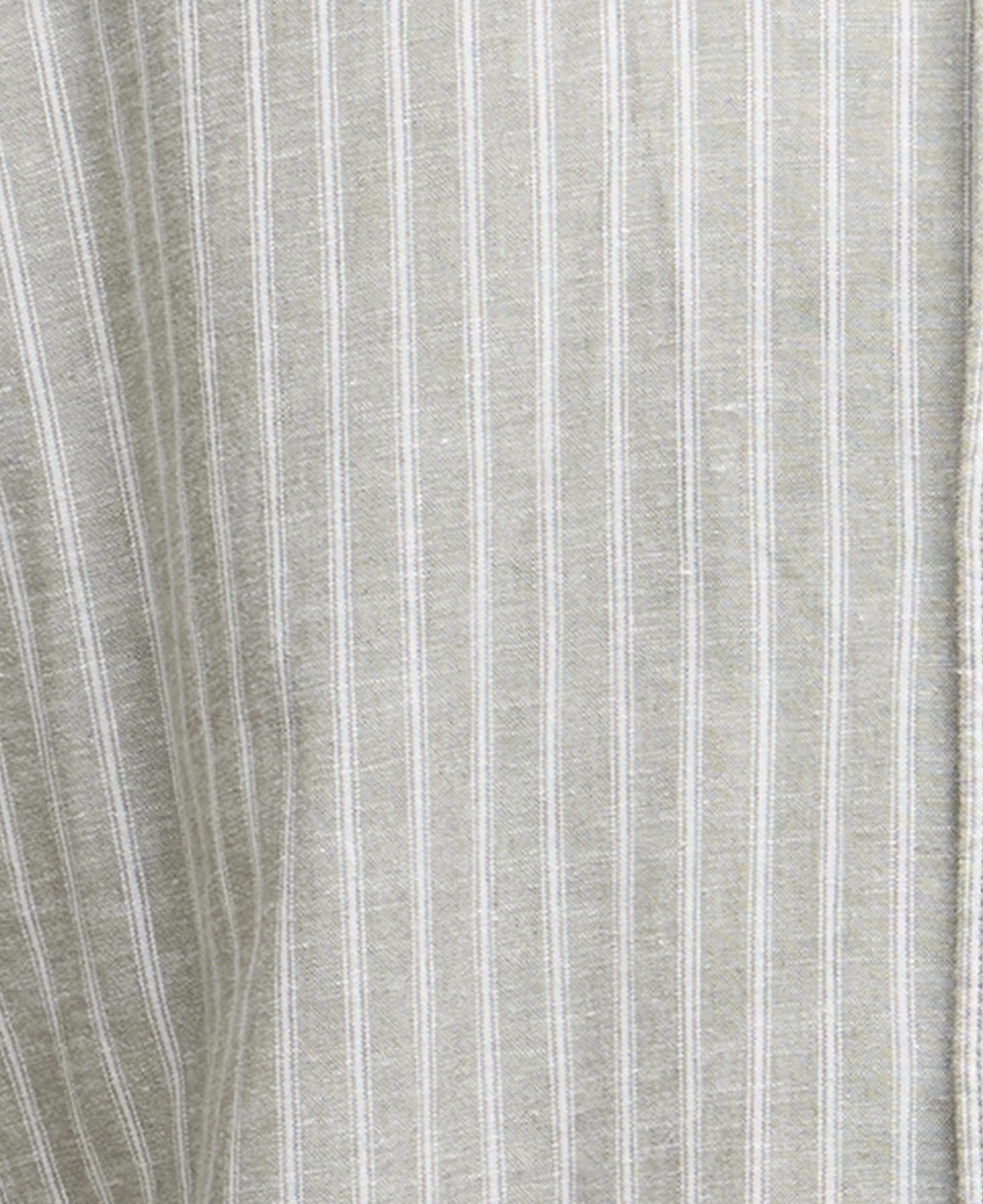 Nelson Striped Summer Fit Shirt - Bleached Olive - Image 5
