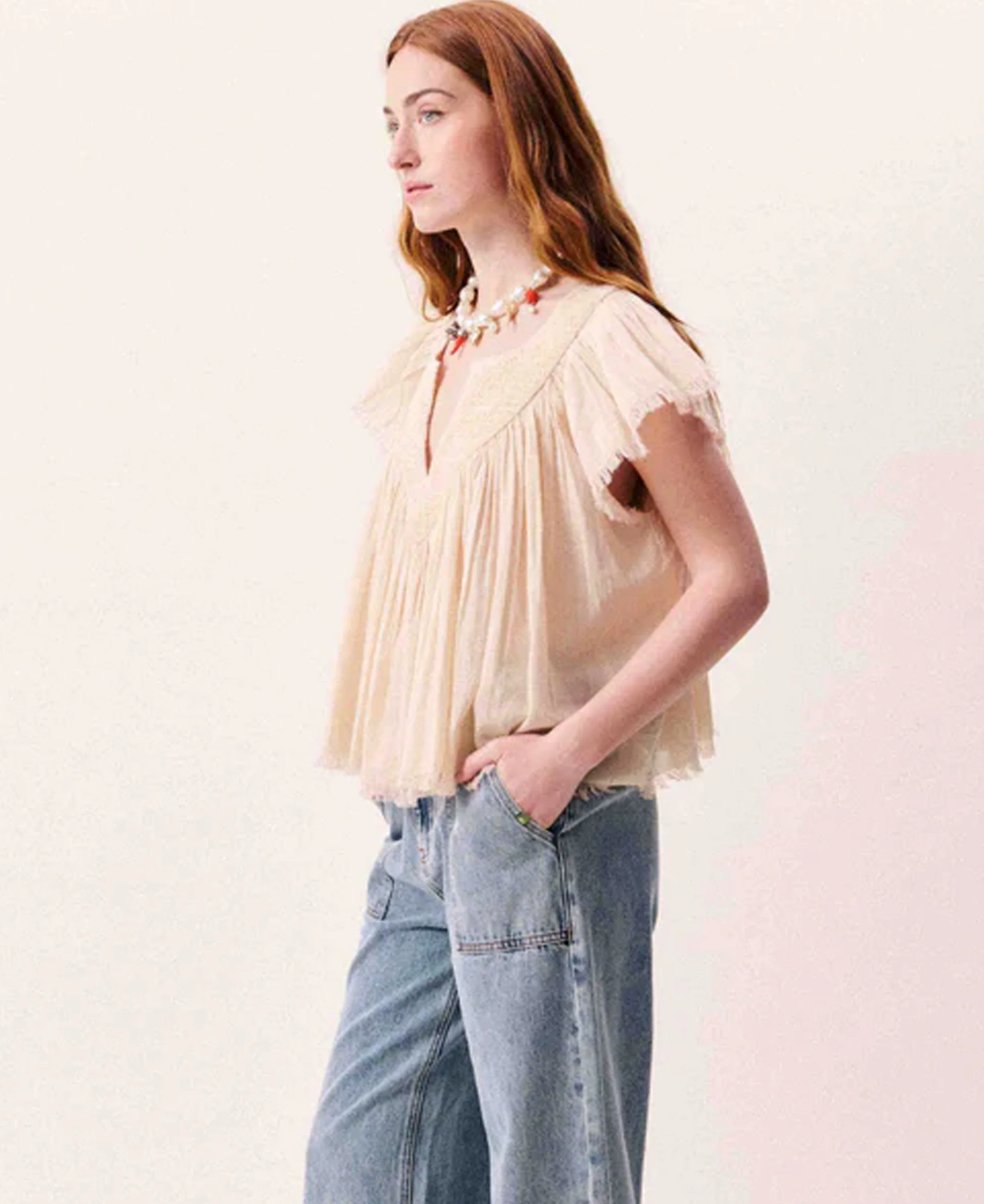 Novaelle Blouse - Rouge - Image 3