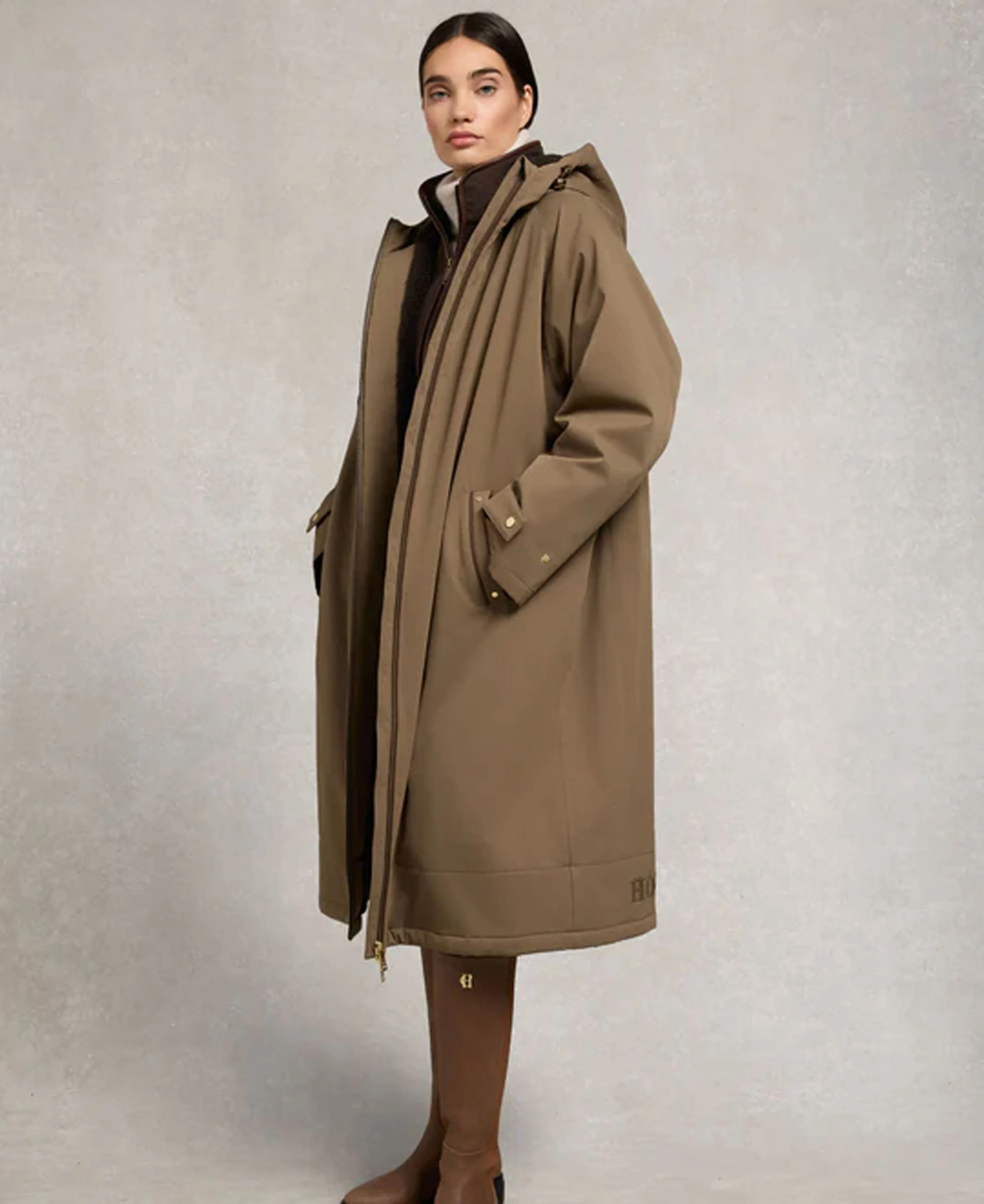 One-Size Waterproof Coat - Mink - Image 4