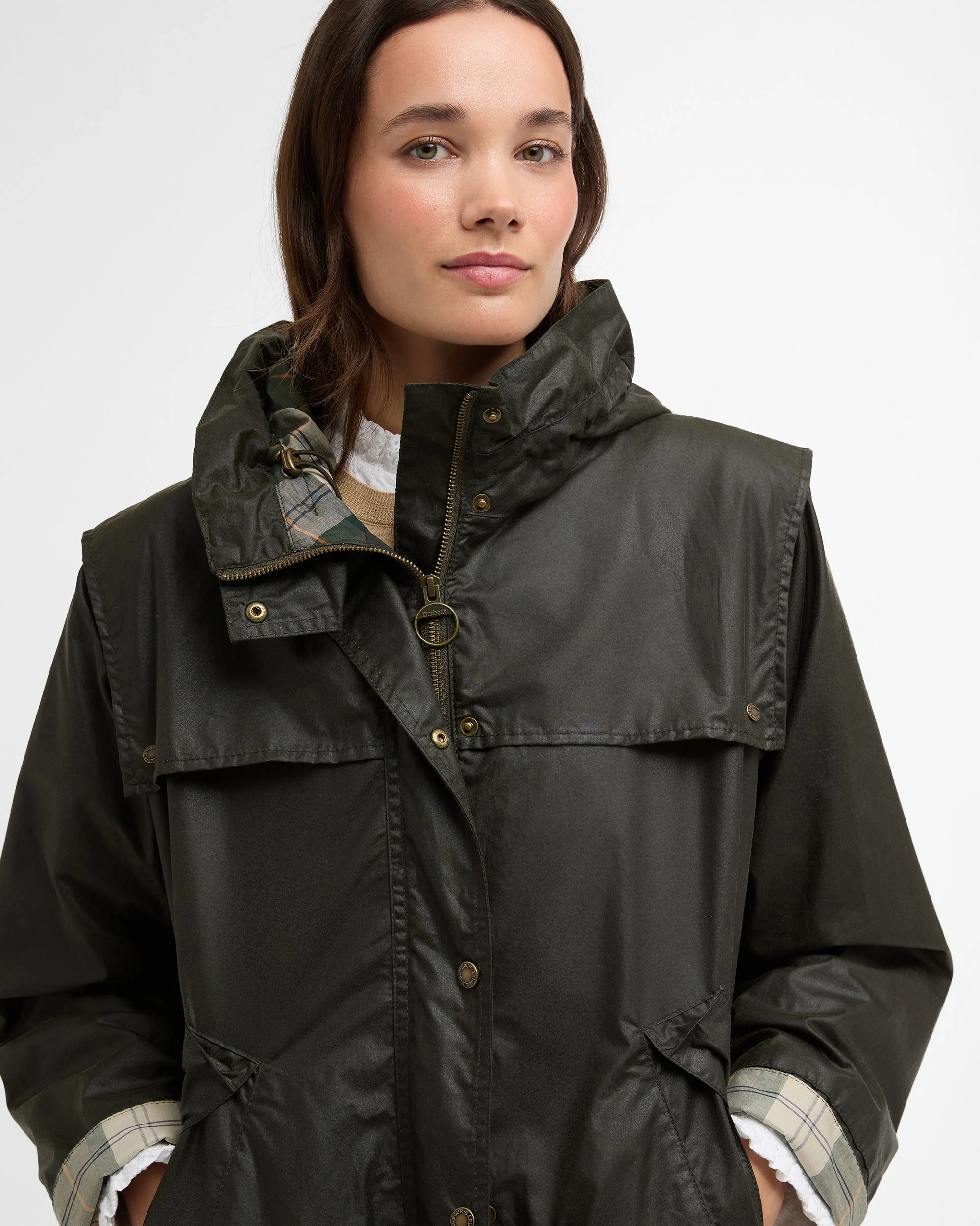 Ornella Wax Jacket - Archive Olive/Ancient - Image 4