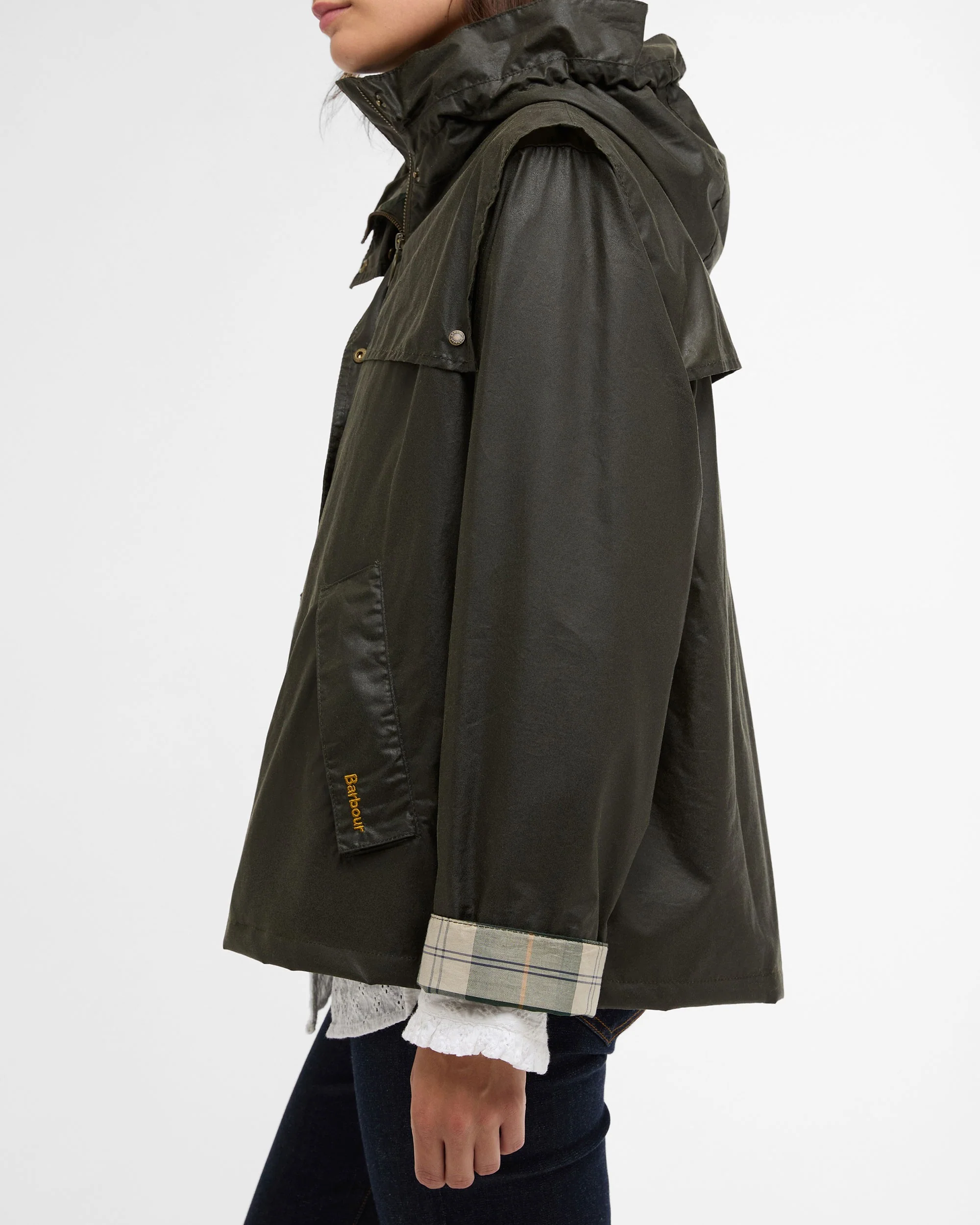 Ornella Wax Jacket - Archive Olive/Ancient - Image 5