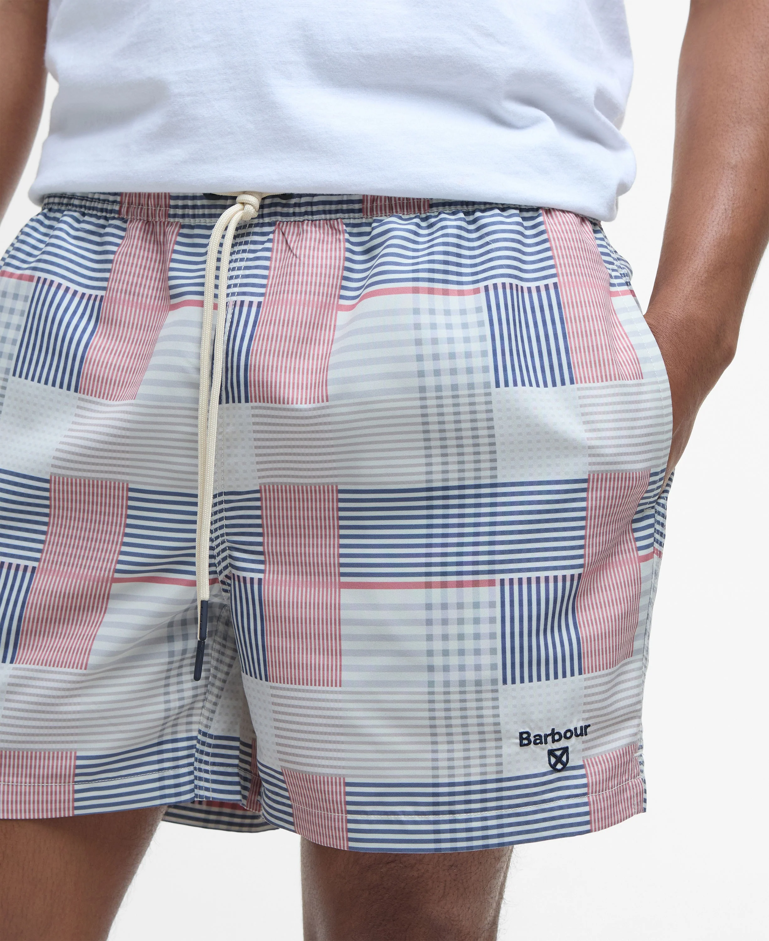 Patch Swim Shorts - Washed Stone - Image 5