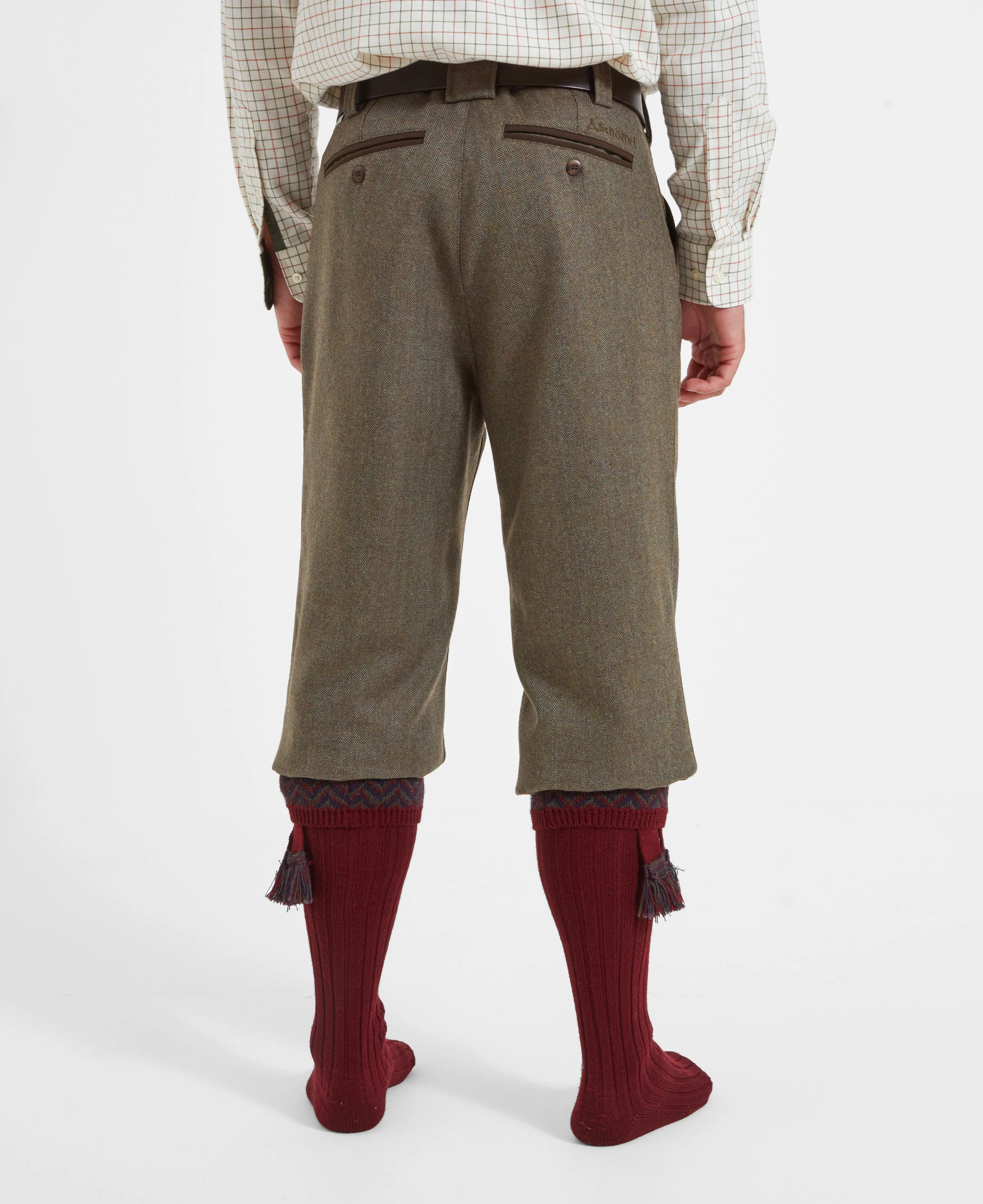 Ptarmigan Tweed Plus Twos - Loden Green Herringbone Tweed - Image 3