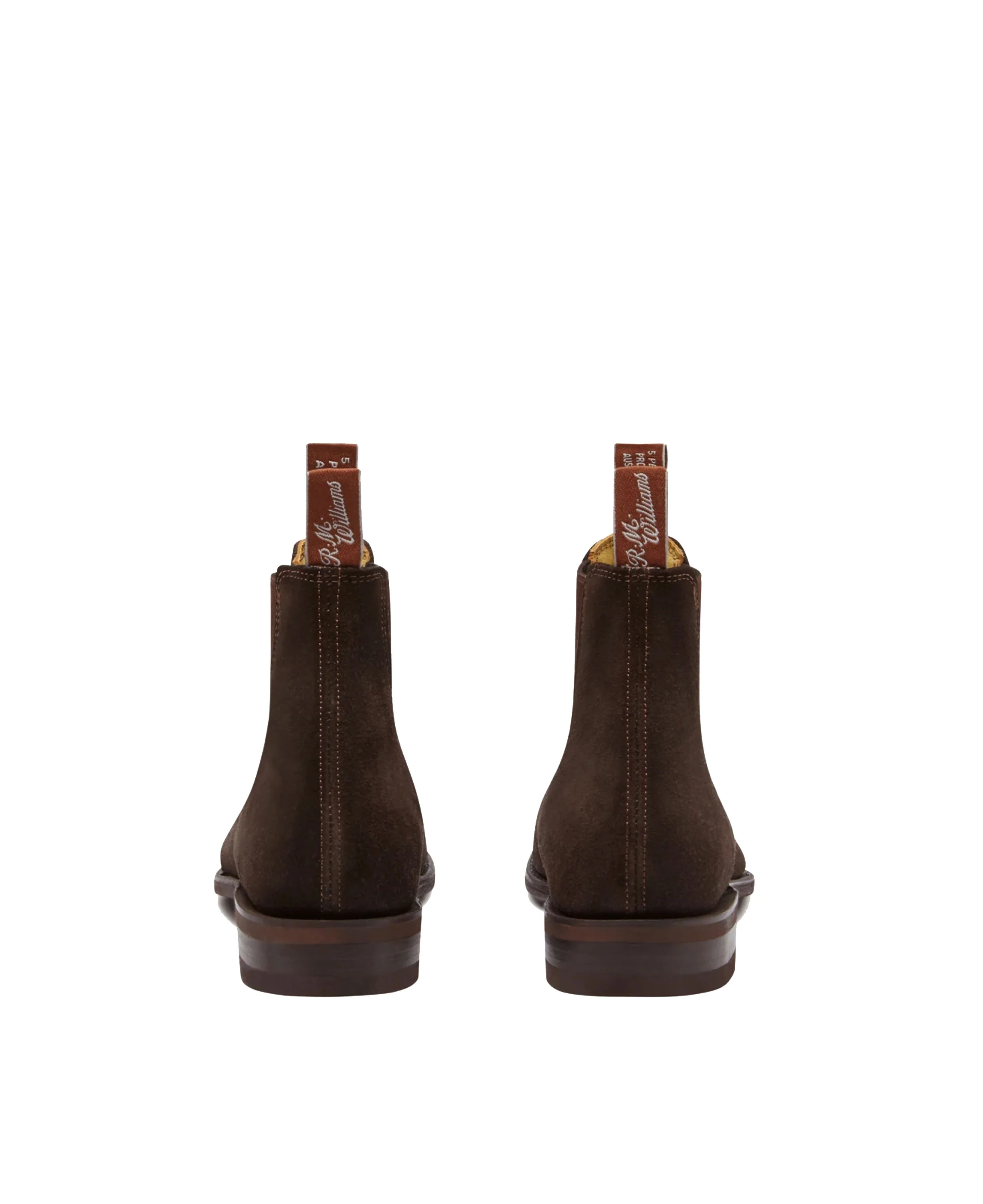 Suede Comfort Craftsman Boots - Chocolate - Image 5