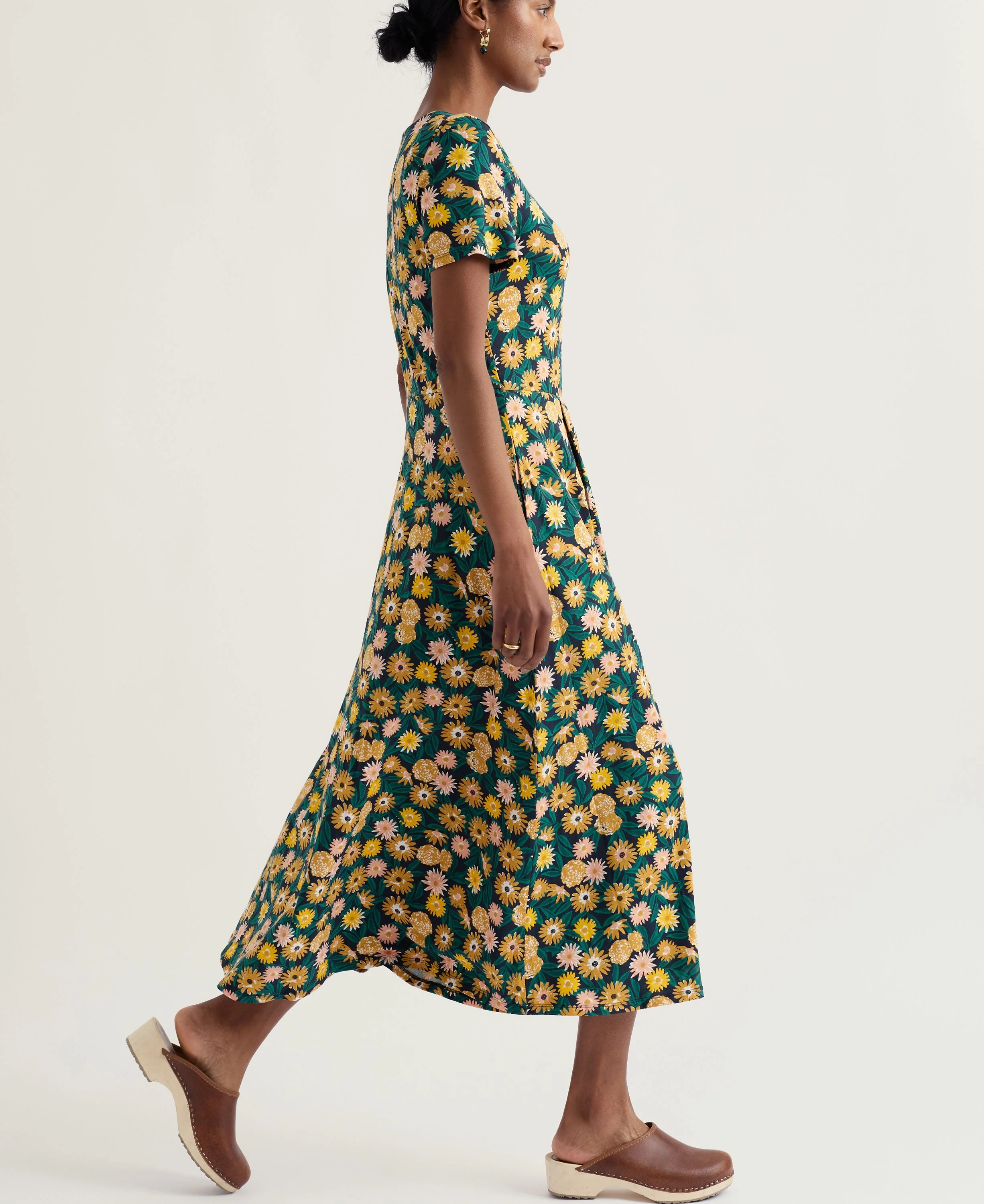 Short Sleeve Veronica Dress - Marigold Meadow Inkwell - Image 4