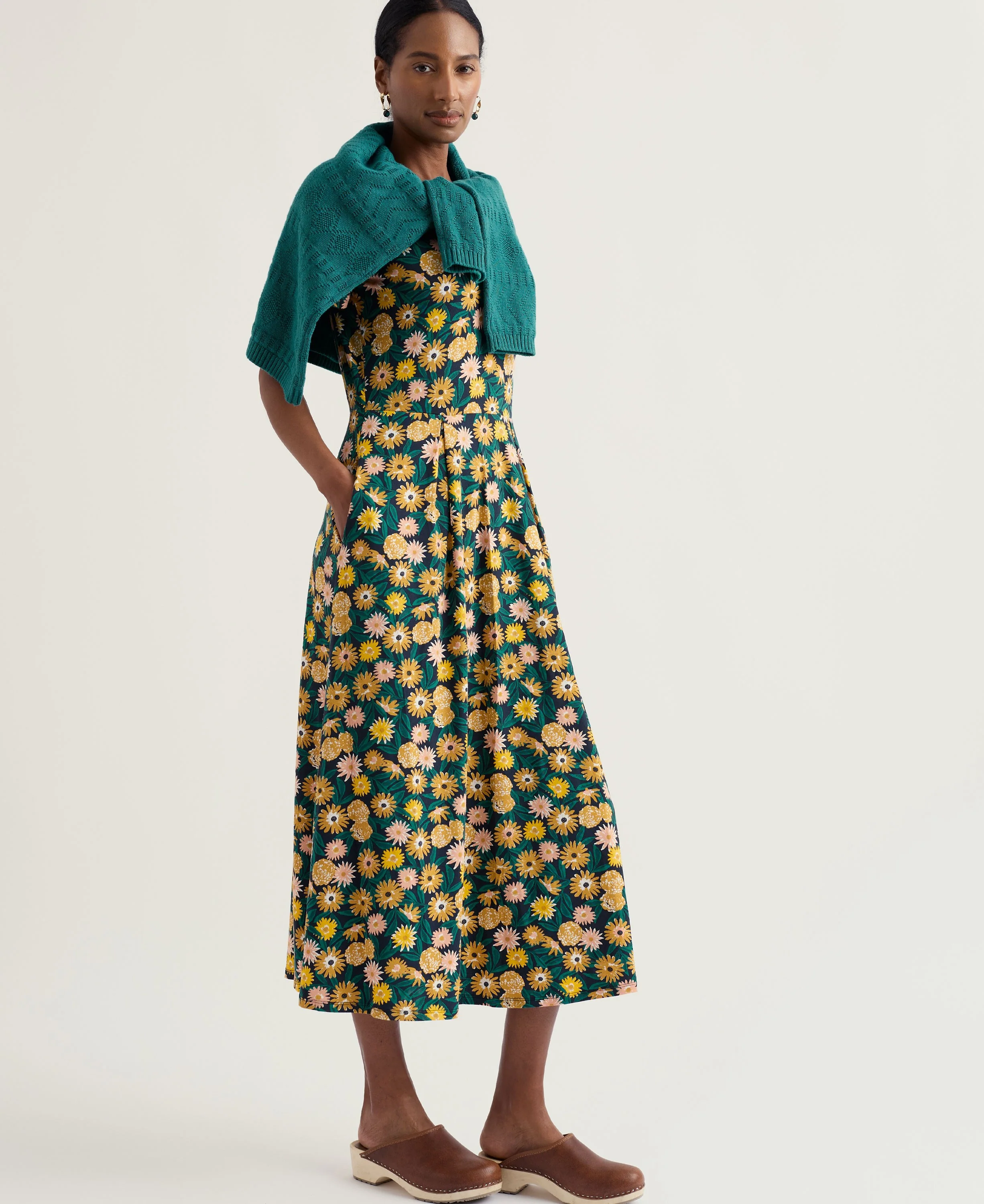 Short Sleeve Veronica Dress - Marigold Meadow Inkwell - Image 5