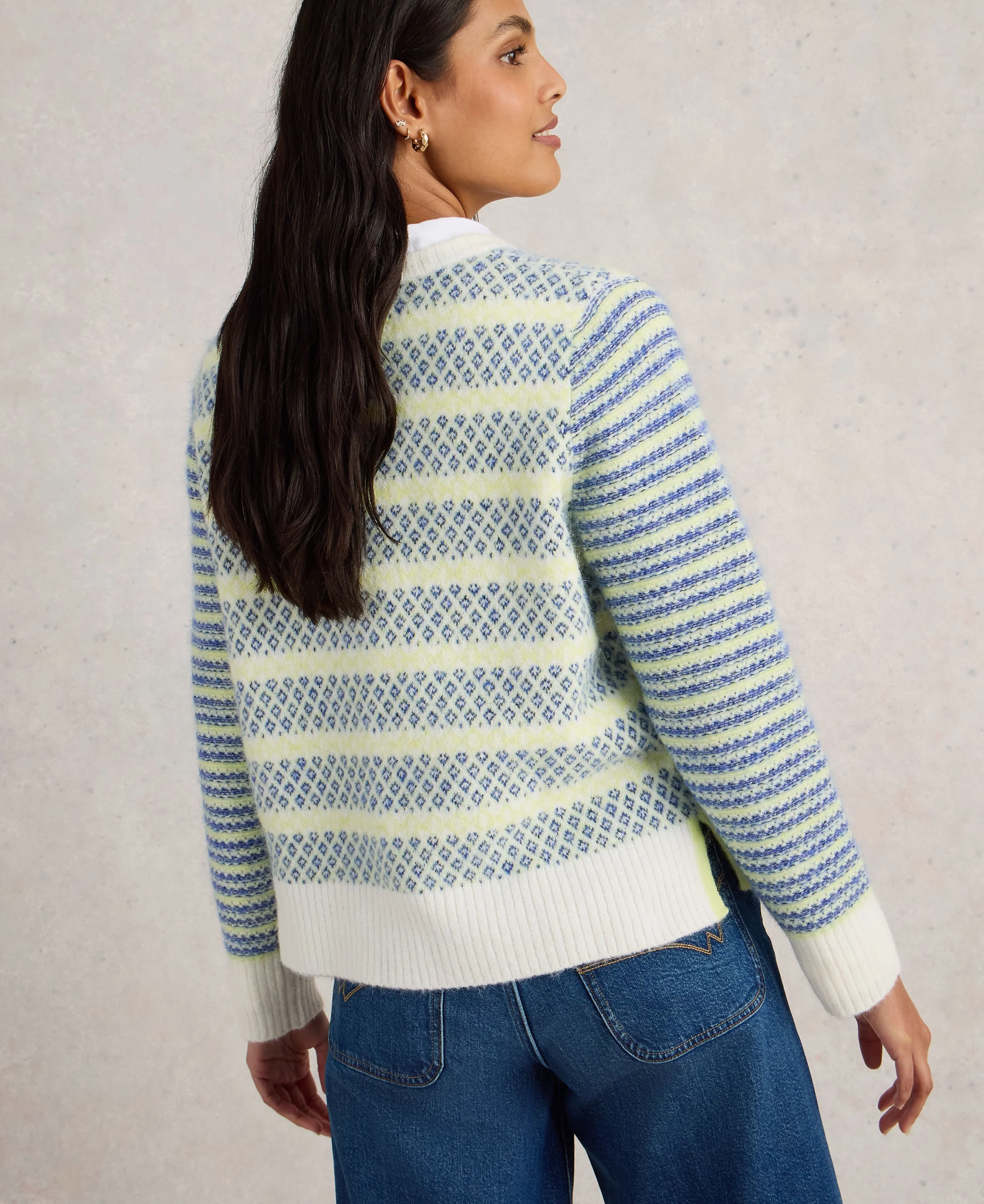 Sammy Stripe Jumper - Blue Multi - Image 4