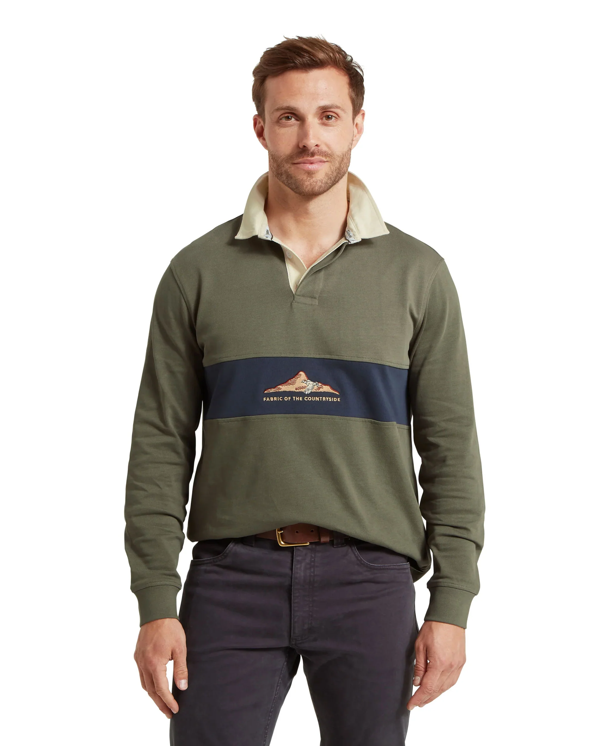 Saunton Rugby Top - Beetle Green - Image 2