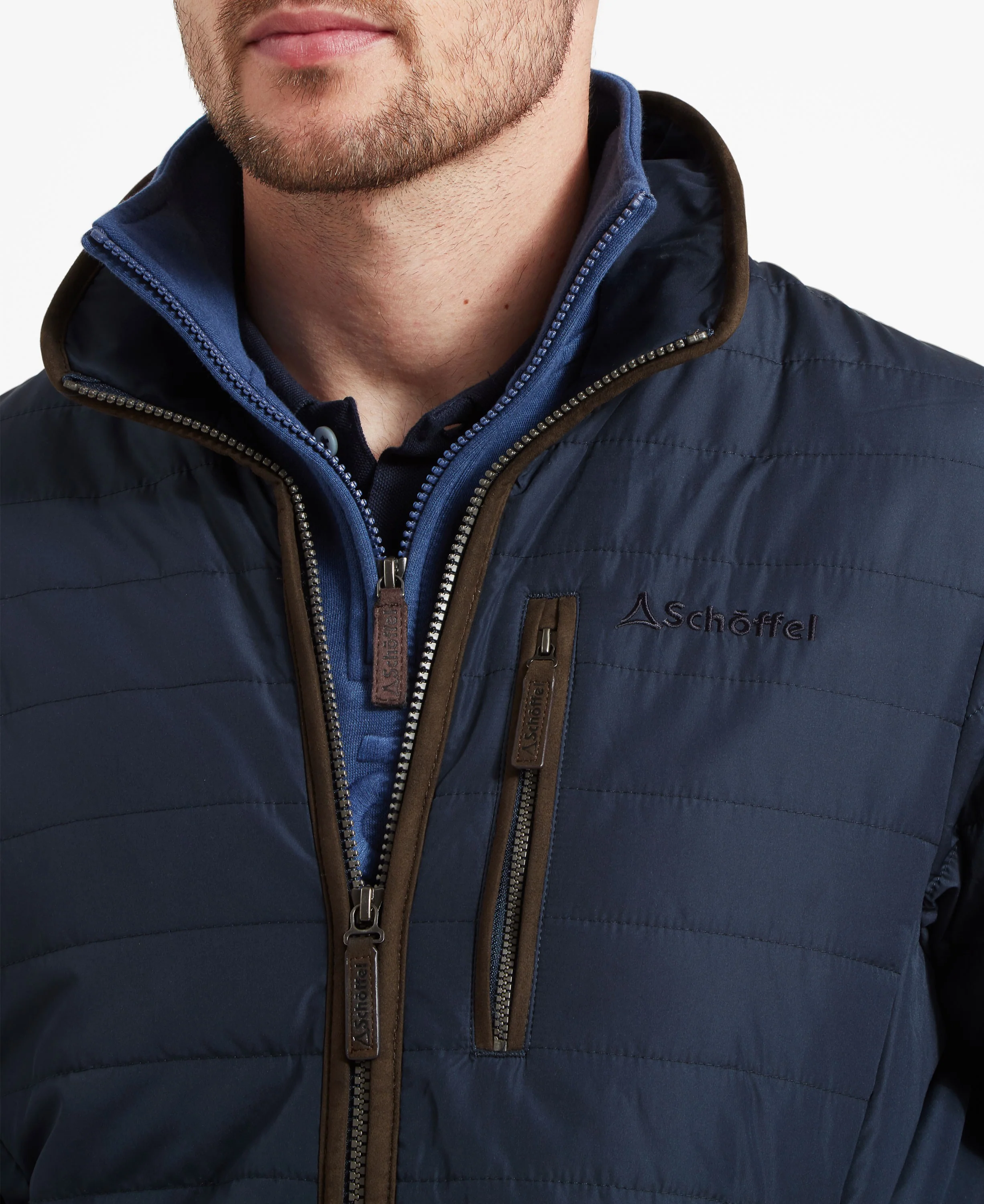 Carron Quilted Jacket - Navy - Image 5