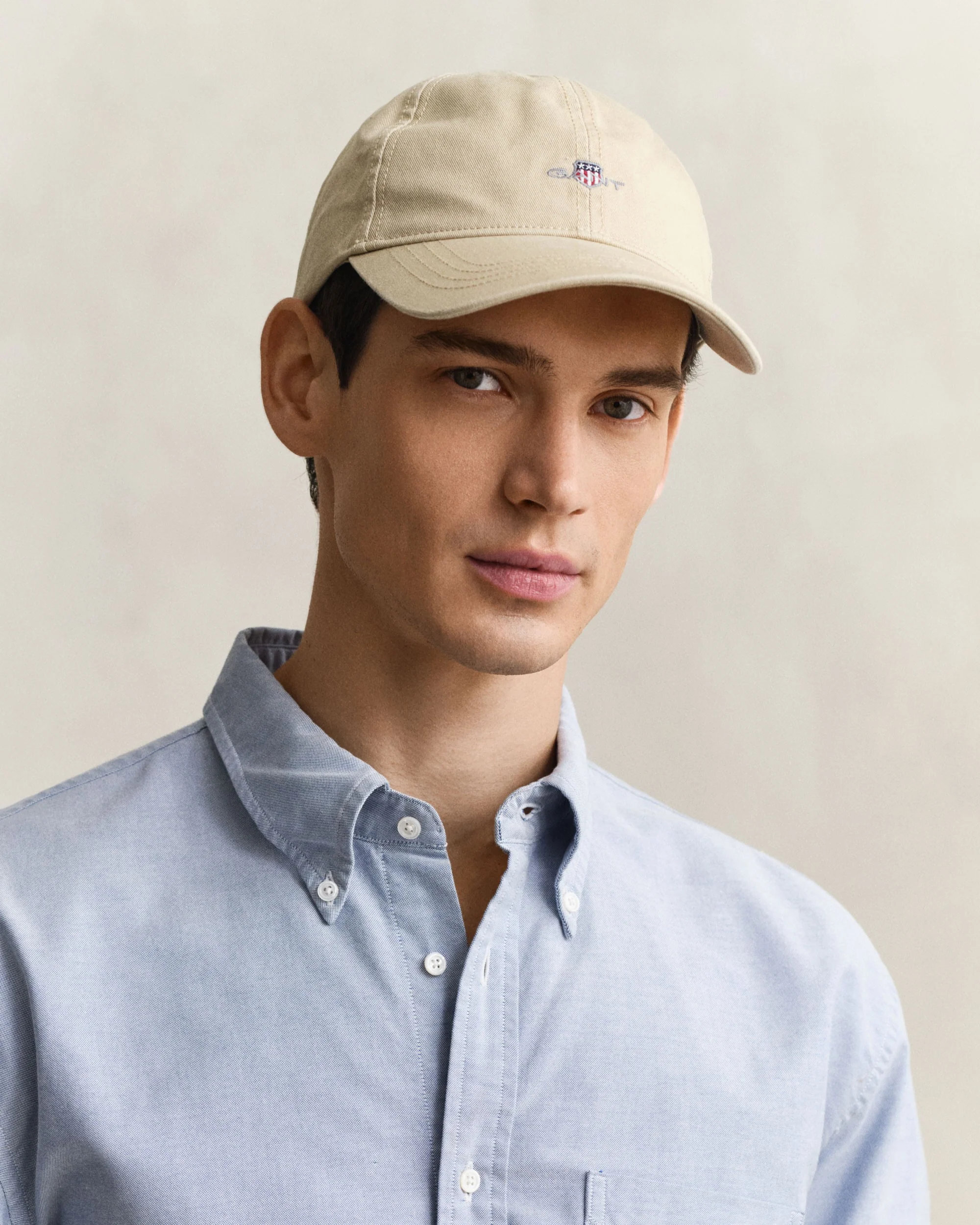 Shield Cotton Twill Cap - Oat Beige - Image 2