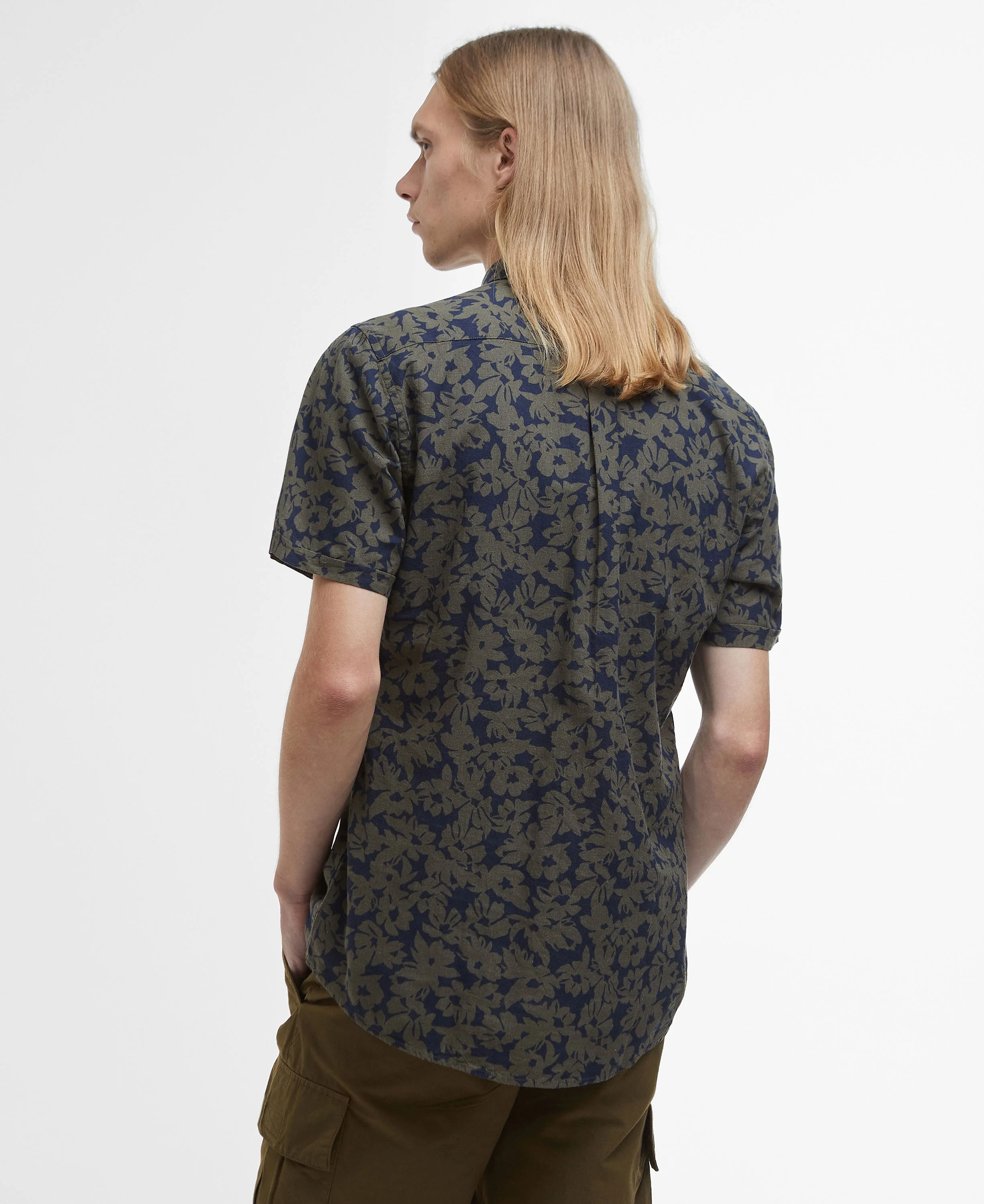 Sidmouth Printed Short Sleeve Shirt - Navy - Image 4