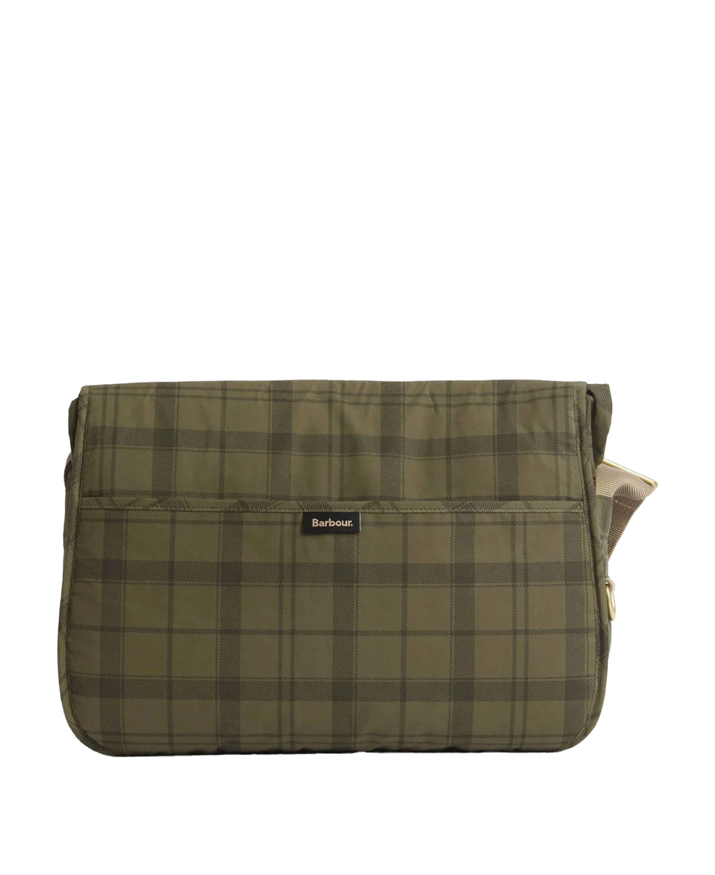 Transport Riever Crossbody Bag - Dusky Green Tartan - Image 2