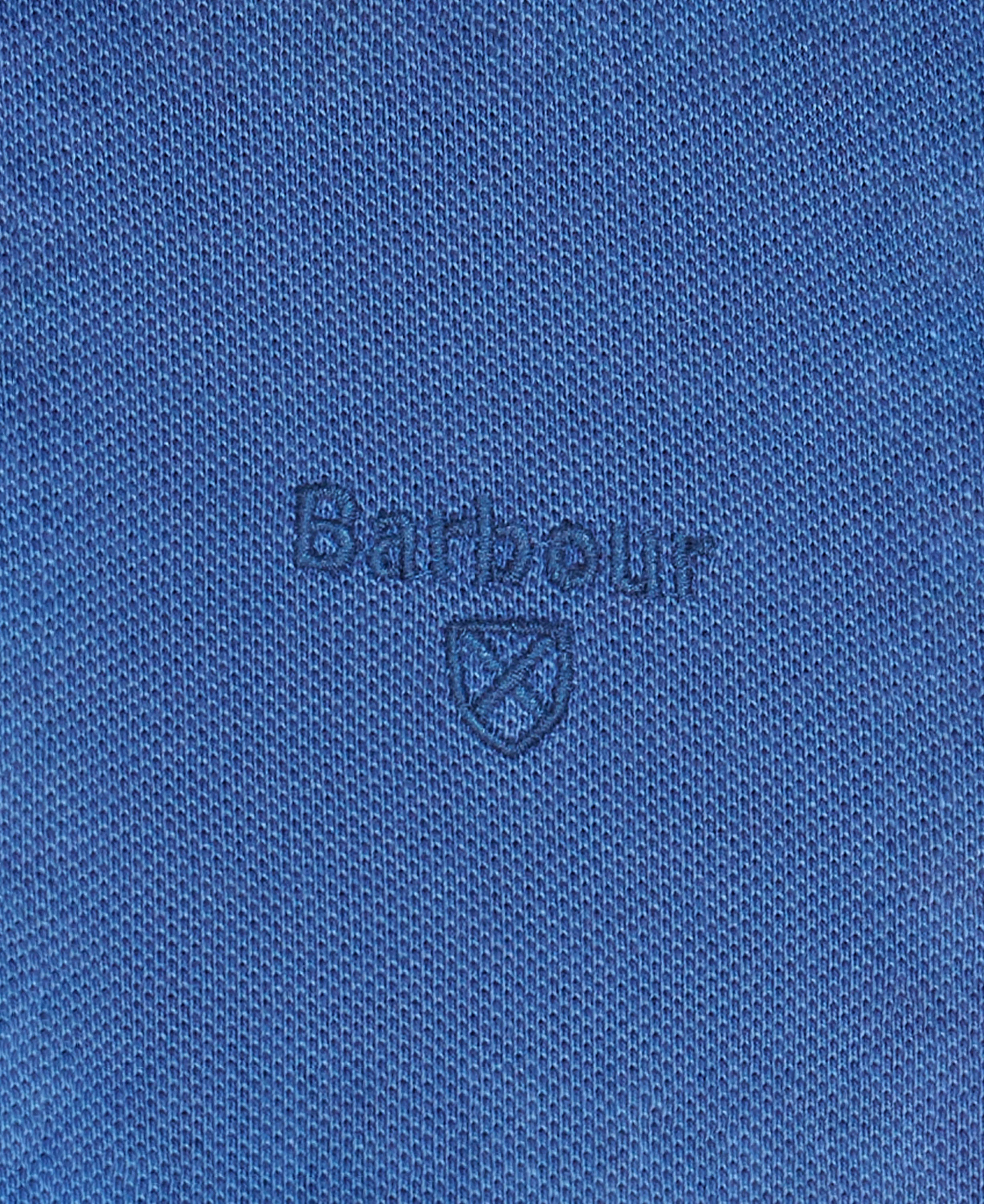 Washed Sports Polo Shirt - Marine Blue - Image 6