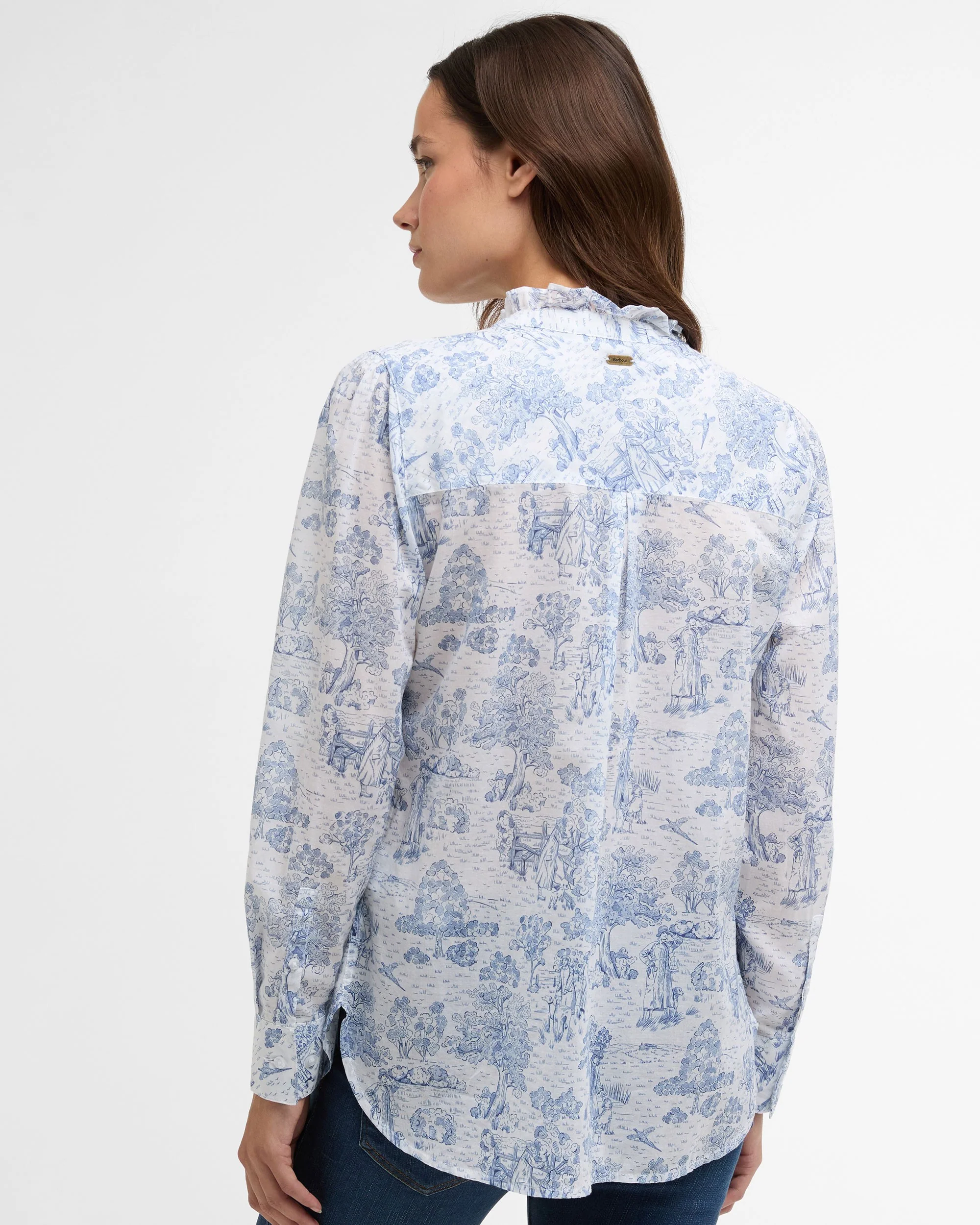 Wisteria Shirt - Ink Blue Print - Image 3