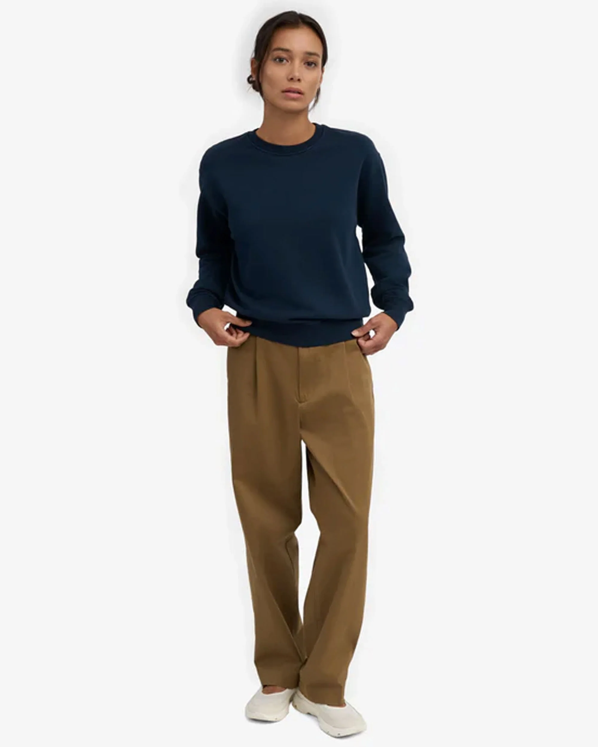 Women Classic Organic Crew - Navy Blue - Image 5