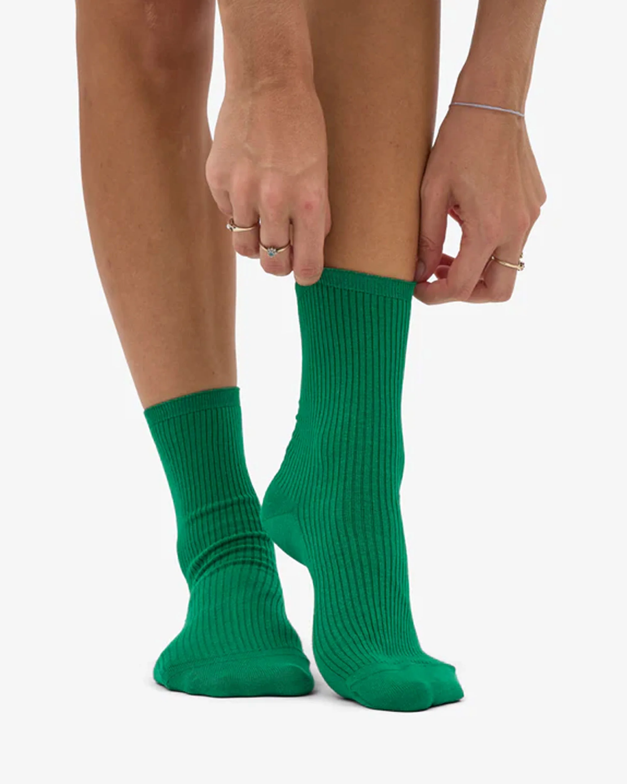 Women Classic Organic Sock - Kelly Green - Image 3