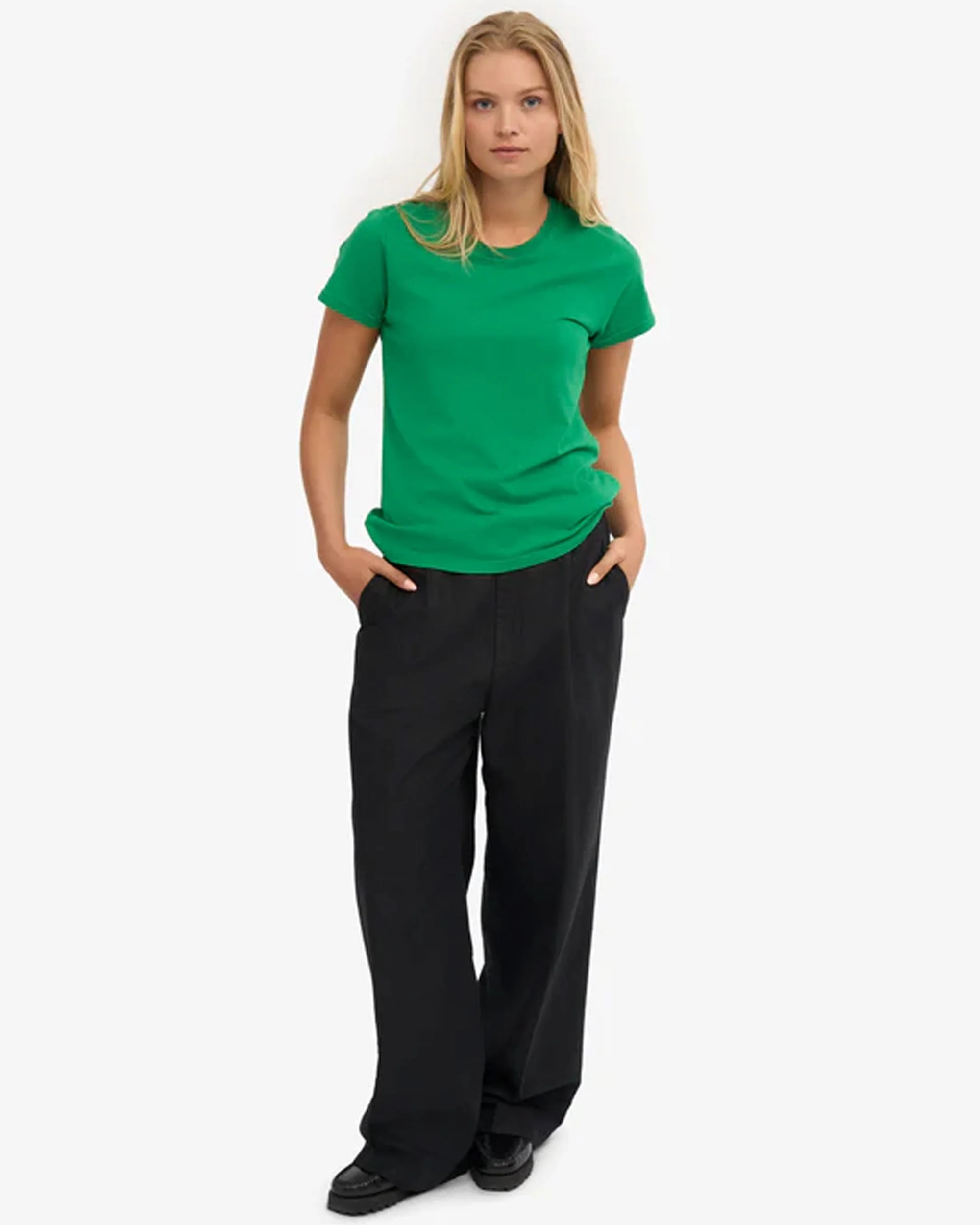 Women Light Organic Tee - Kelly Green - Image 5